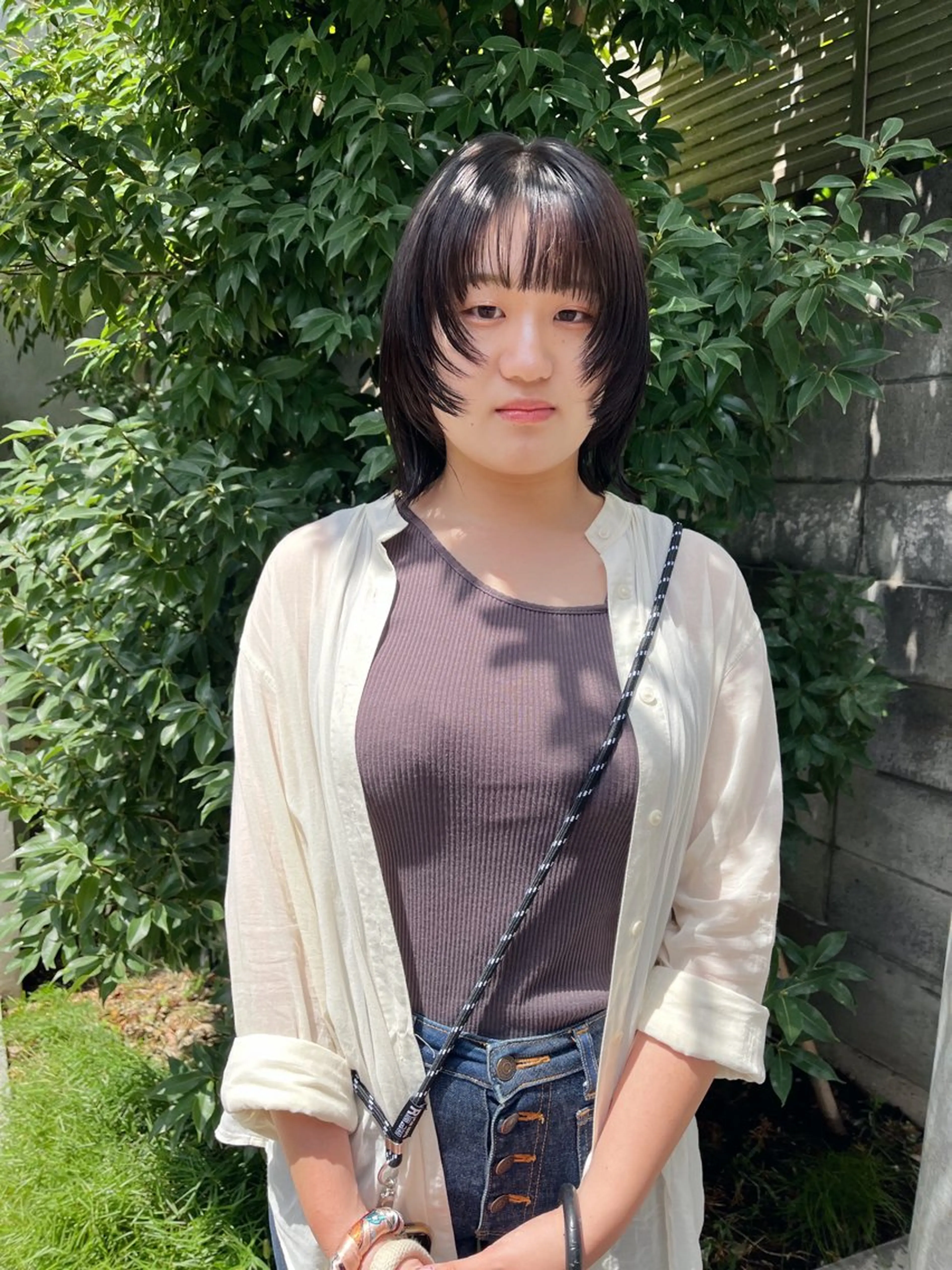 ミディアム 暖色/パーマ 🌼クニトウメイのヘアスタイル