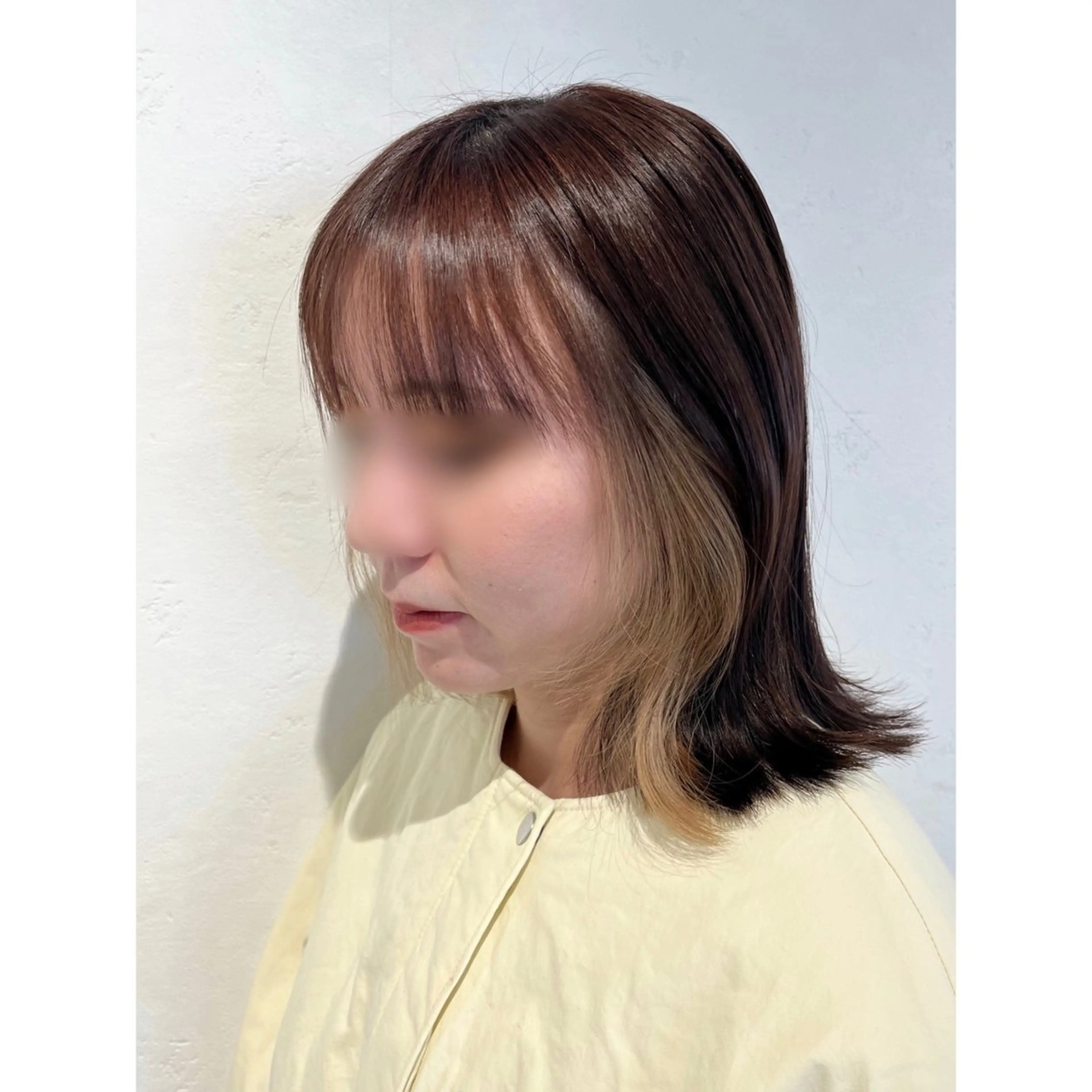 ミディアム 外ハネヘア はしもと あかりのヘアスタイル