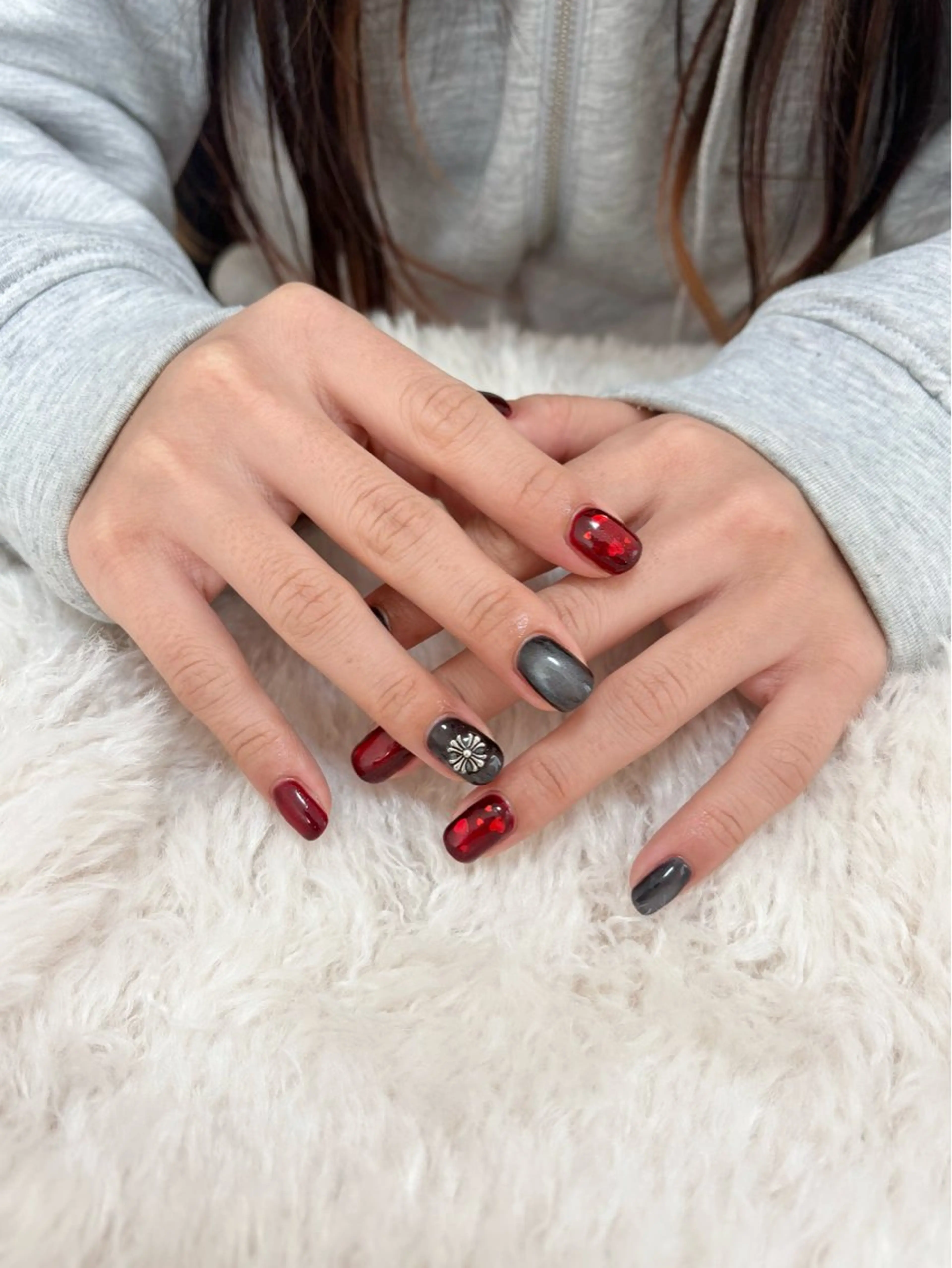 ネイル ワンカラーネイル Sakura Lino三郷 尾張旭のネイルデザイン