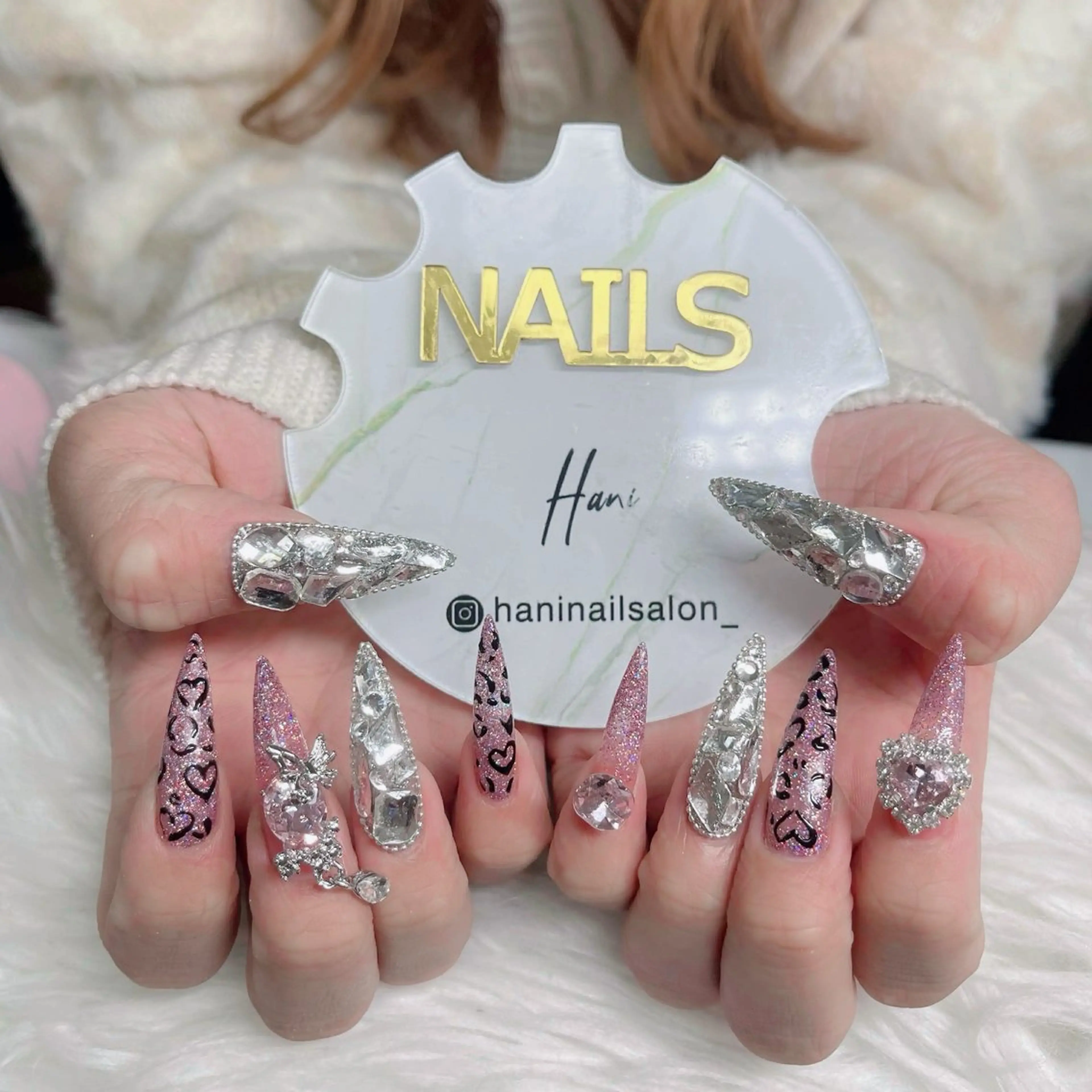 ネイル べっ甲ネイル チークネイル フラッシュネイル フラワーネイル フットネイル ハンドネイル Hani Nail Salonのネイルデザイン