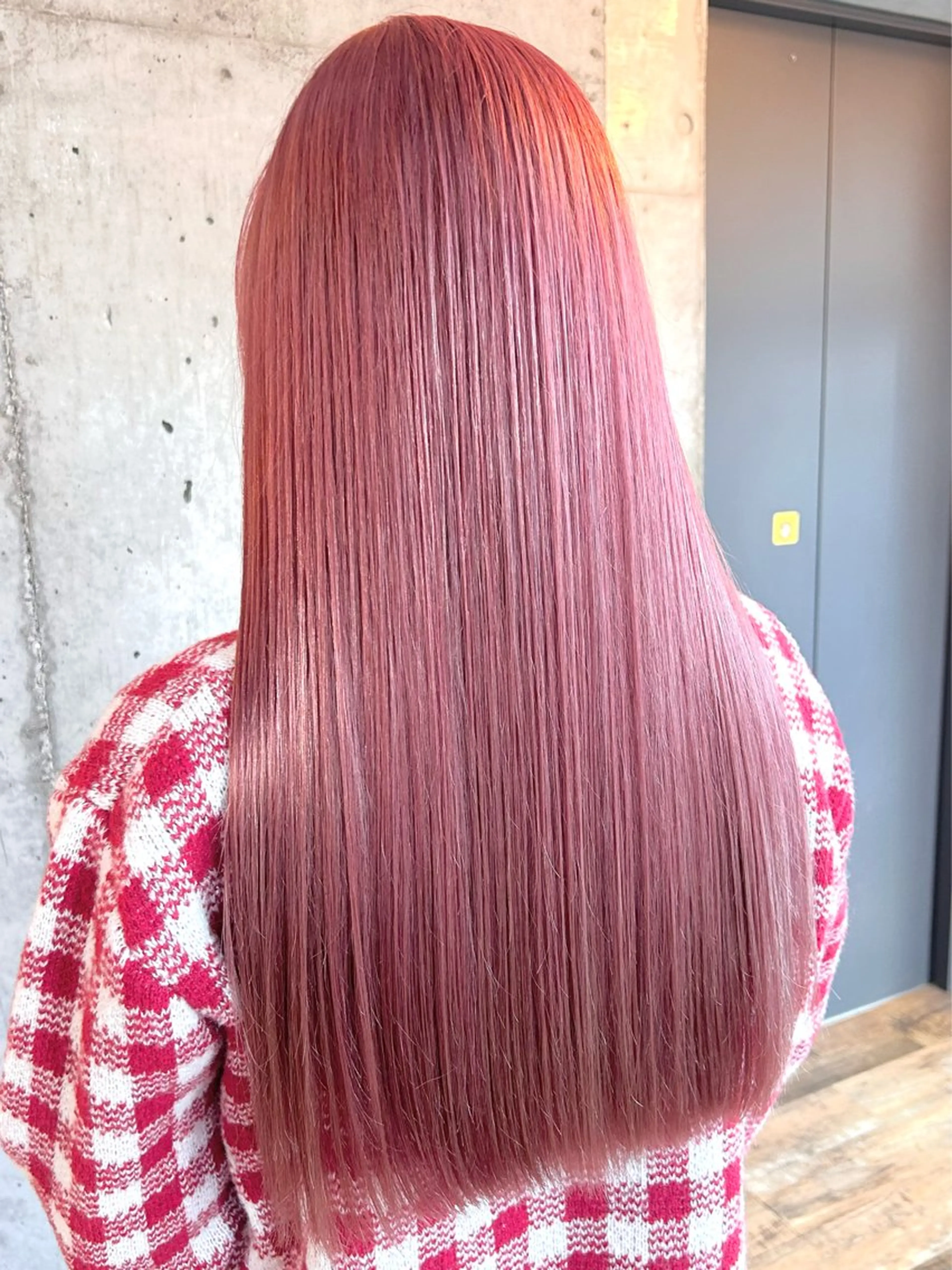 ロング カラー ブリーチ ケアブリーチ ピンクカラー ヘアカラー トリートメント ヘアセット 🌷横浜/レイヤー /艶カラー🌷のヘアスタイル