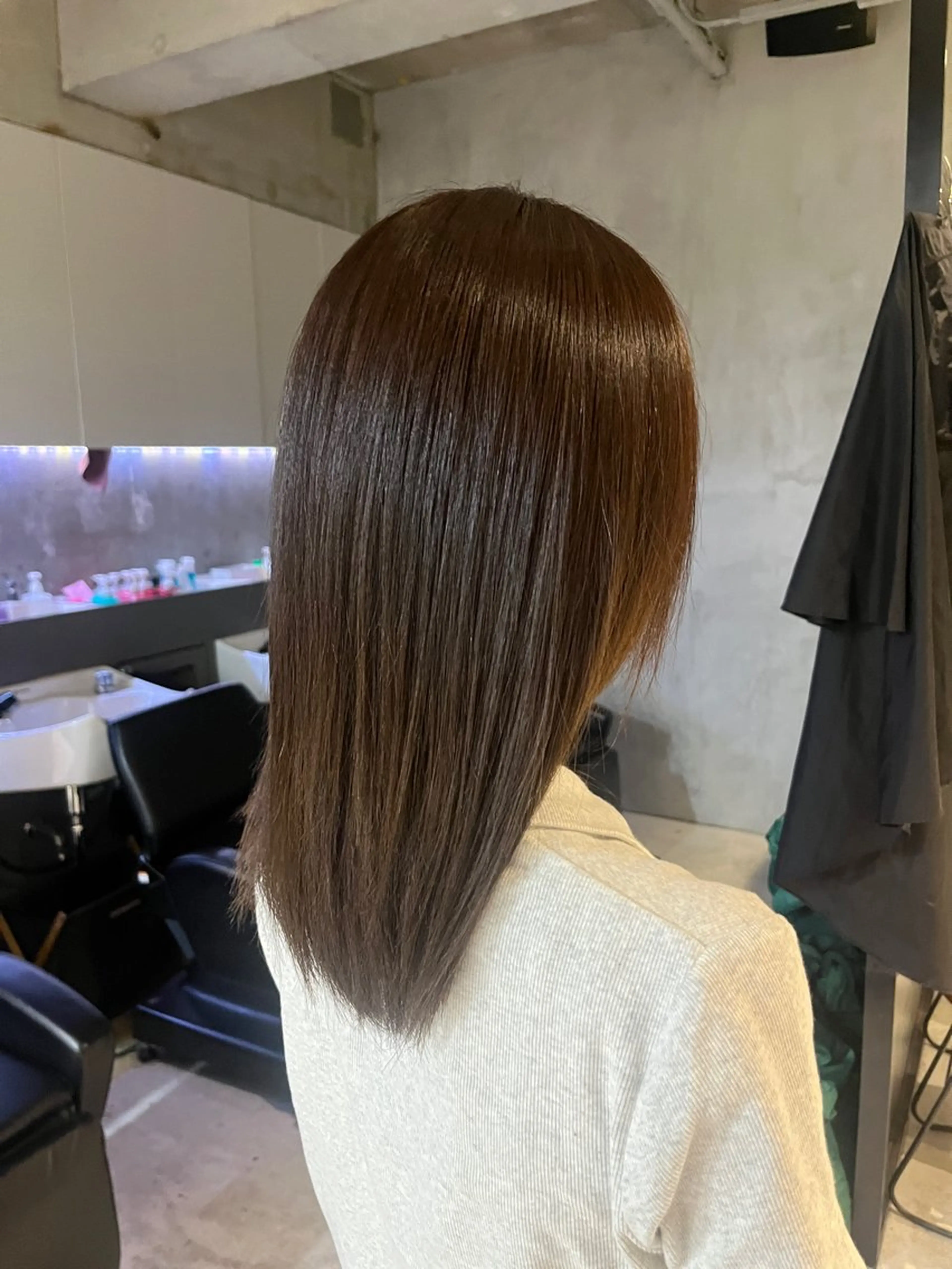 カラー アッシュ ヘアカラー elima 調布所属・ちせ/ 透明感カラー /調布˚ 🦢₊✧のヘアスタイル