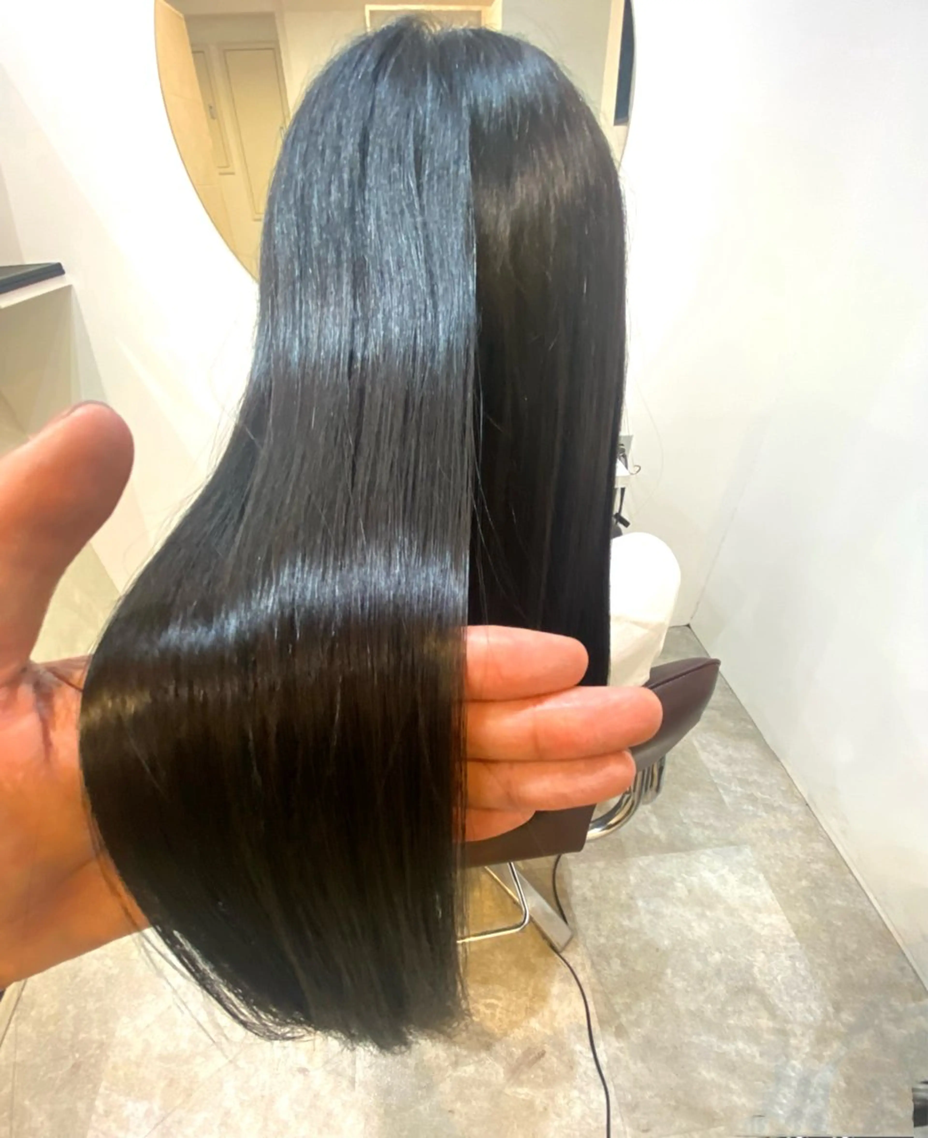 ロング カット 縮毛矯正 トリートメント 艶髪 韓国ヘア 特化 Zina北千住 阿部のヘアスタイル