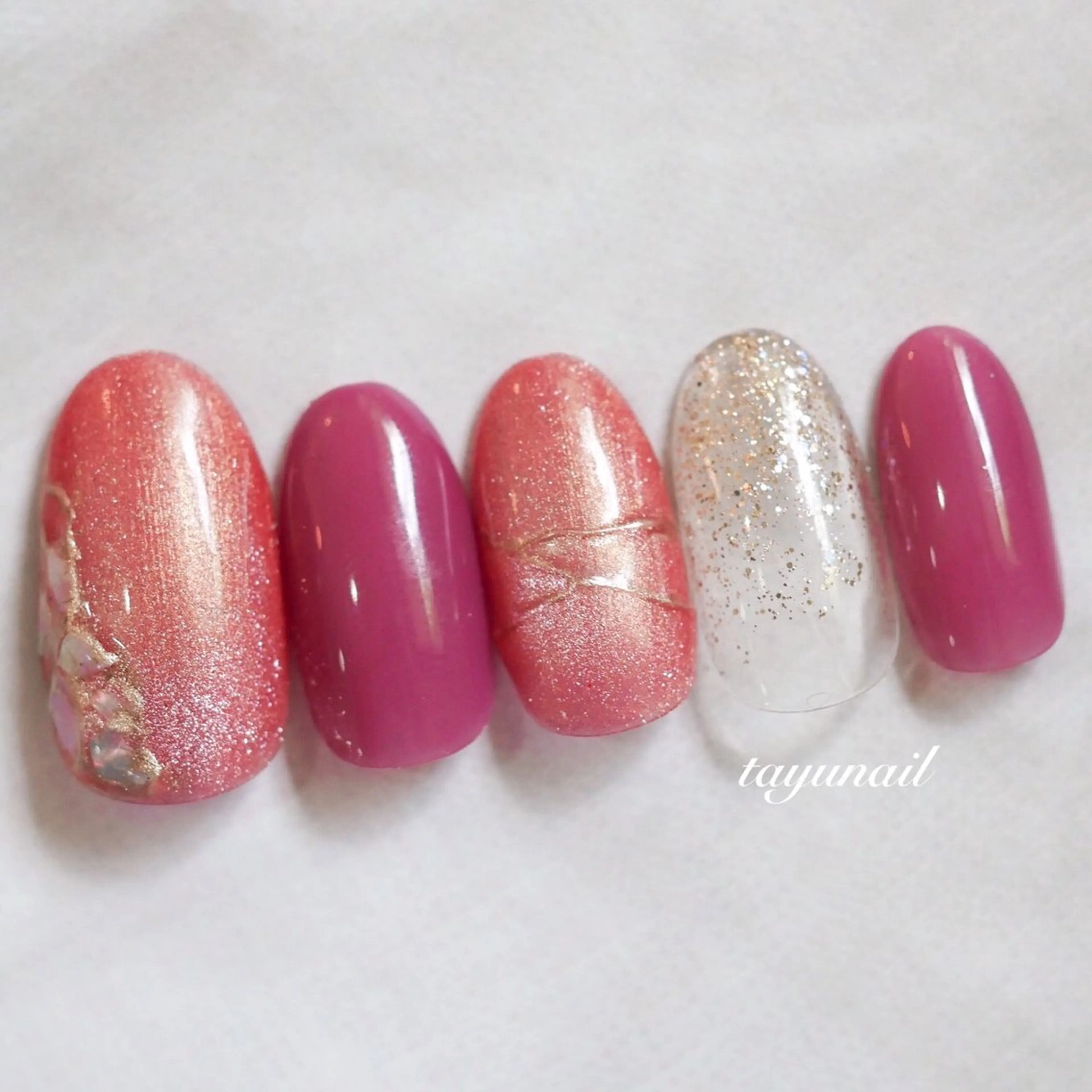 ネイル アートネイル ジェルネイル パラジェル ハンドネイル ネイルサロン・ネイルスクール　たゆnail所属・ネイルサロン 【たゆnail】のネイルデザイン