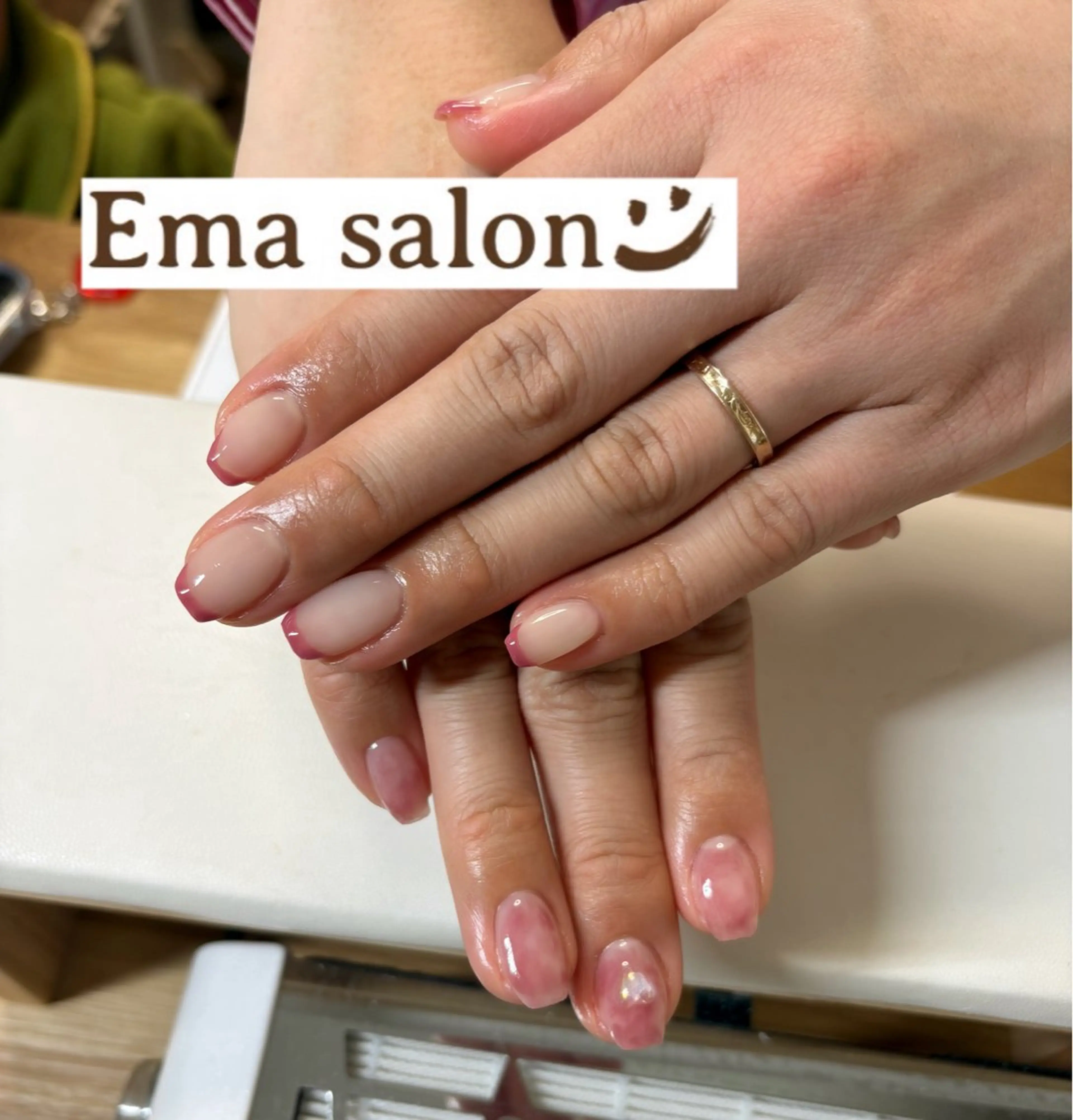ネイル 持ち込み 春ネイル ハンドネイル Ema salon所属・Ema salon hiromiのネイルデザイン
