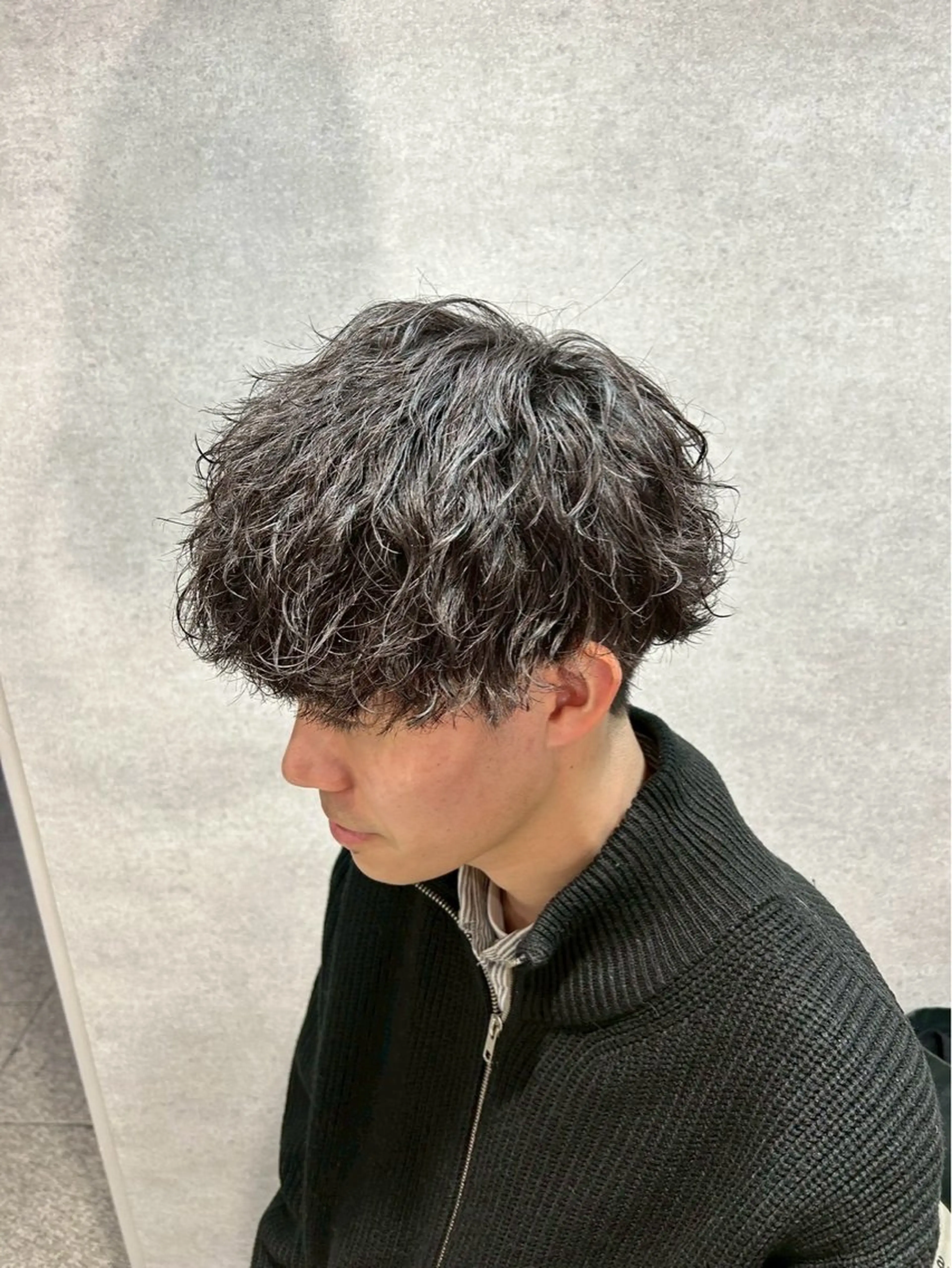 メンズ パーマ モテメンズ/淡色 🤍minatoのヘアスタイル