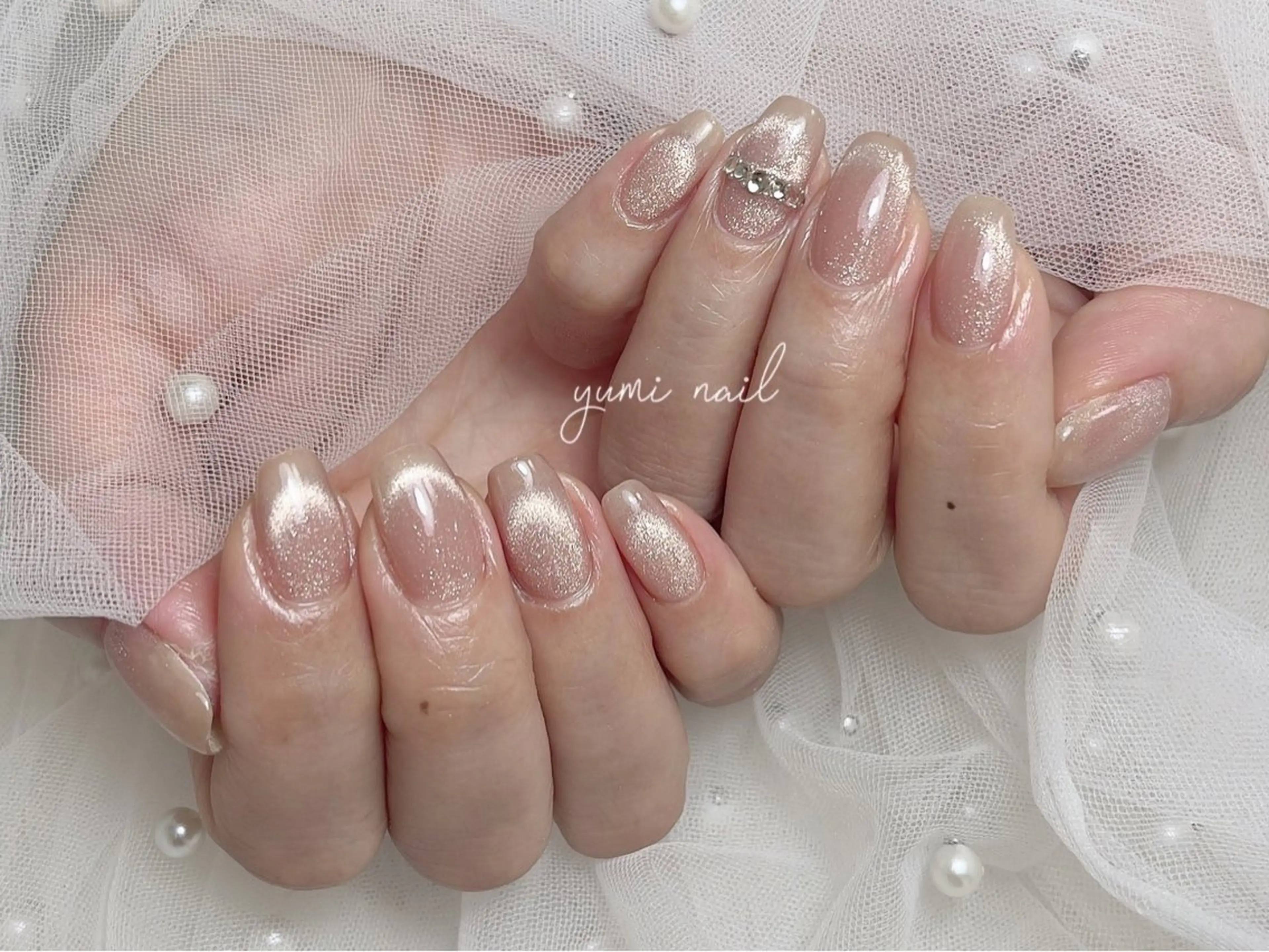 ネイル 𝐲𝐮𝐦𝐢🎀 長さ出しデザイン専門のネイルデザイン