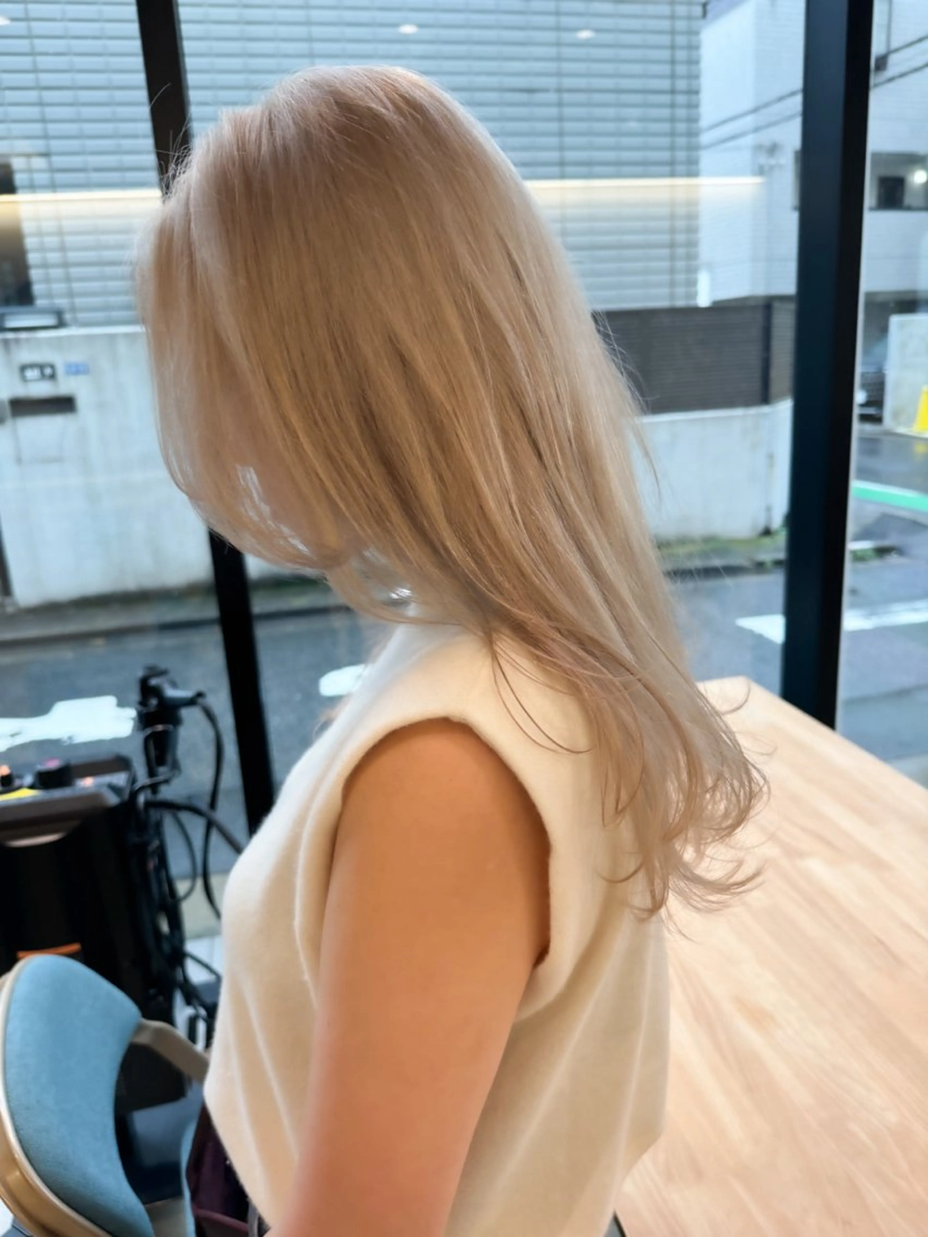 ミディアム カラー ヘアアレンジ ミニボブ/ブリーチ 🌈MISATOのヘアスタイル