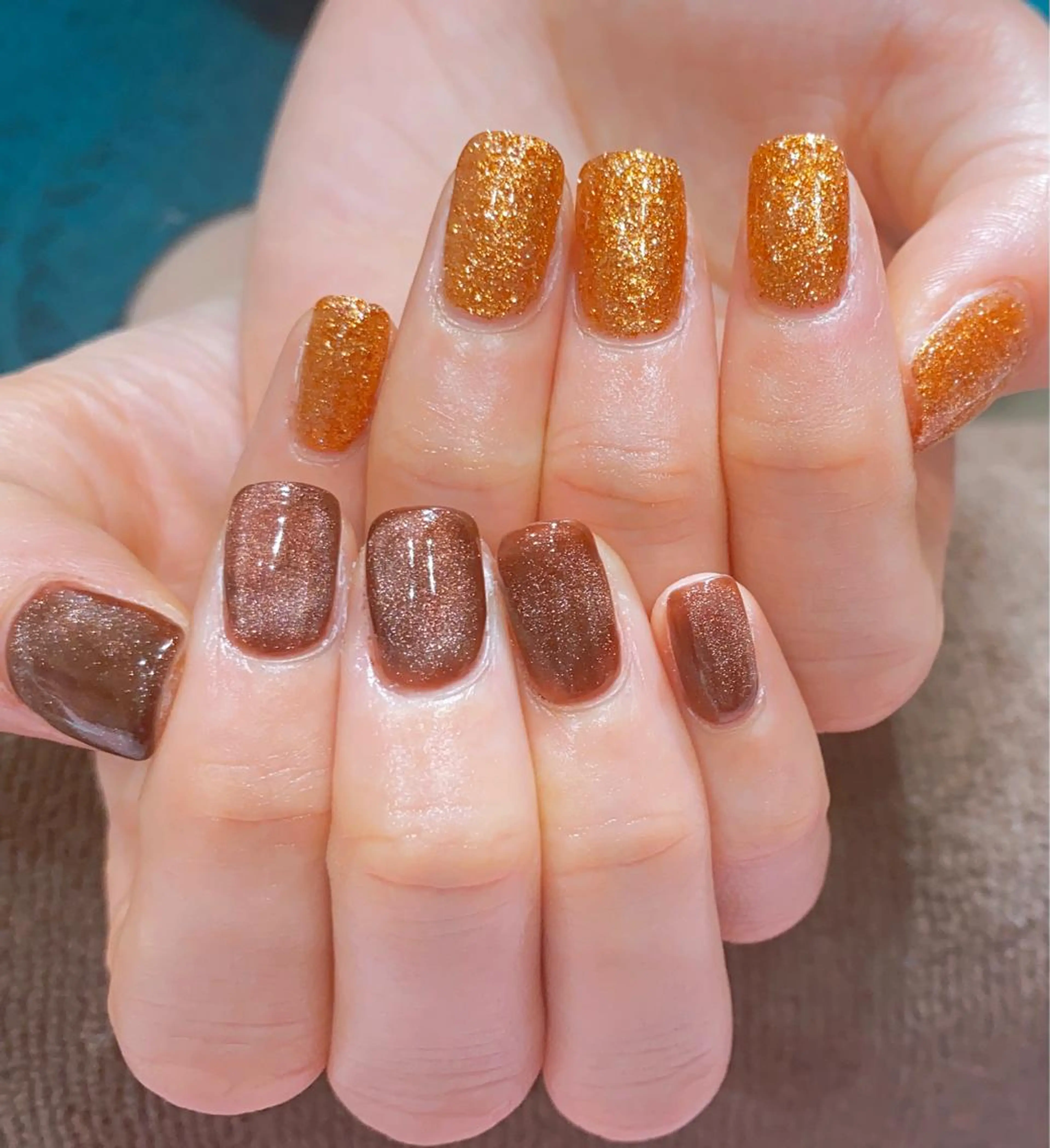 ネイル ラメ(グリッター) マグネットネイル VIST☆ ｍａｍｉのネイルデザイン