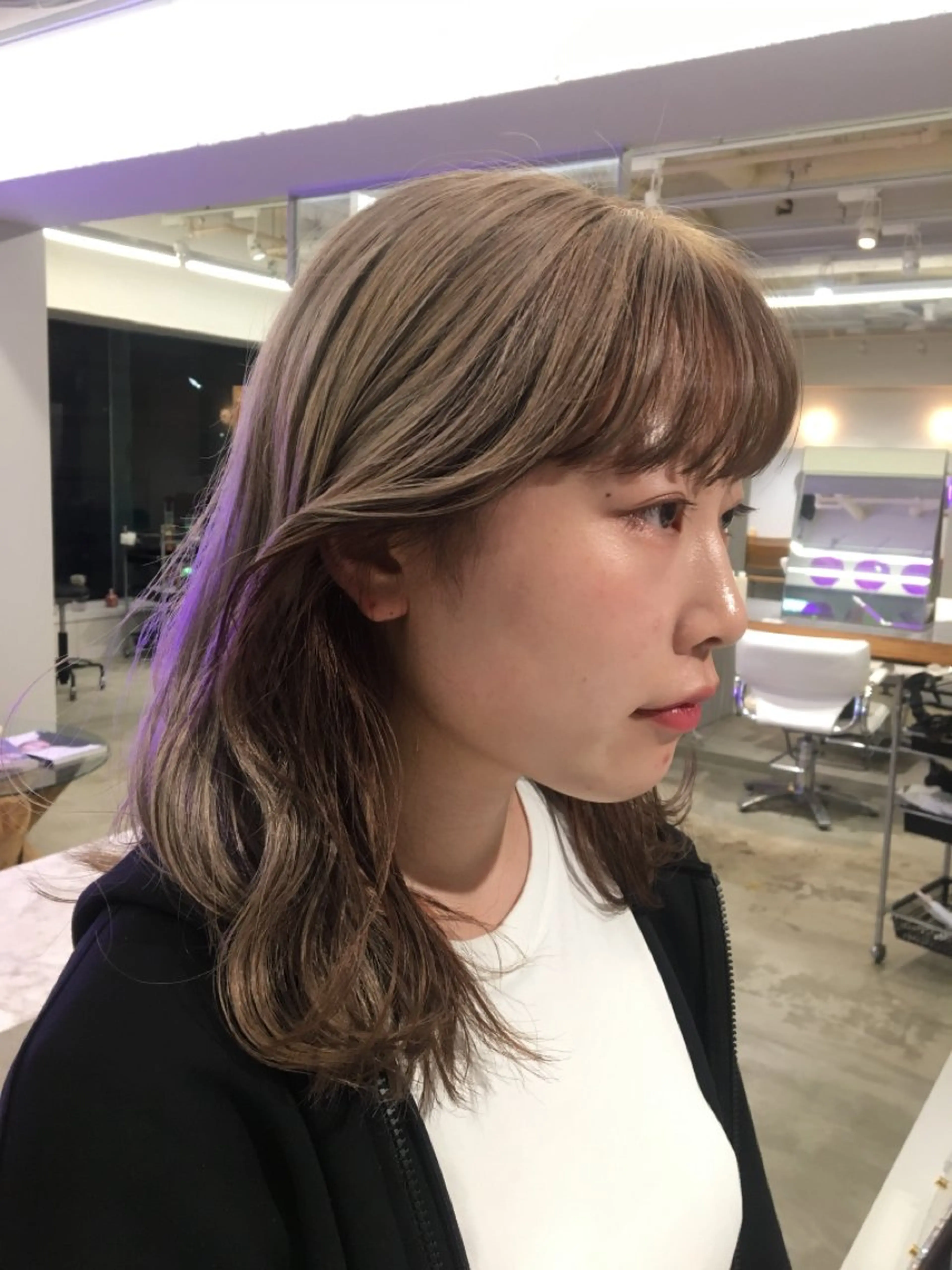カラー ハセガワ レナのヘアスタイル