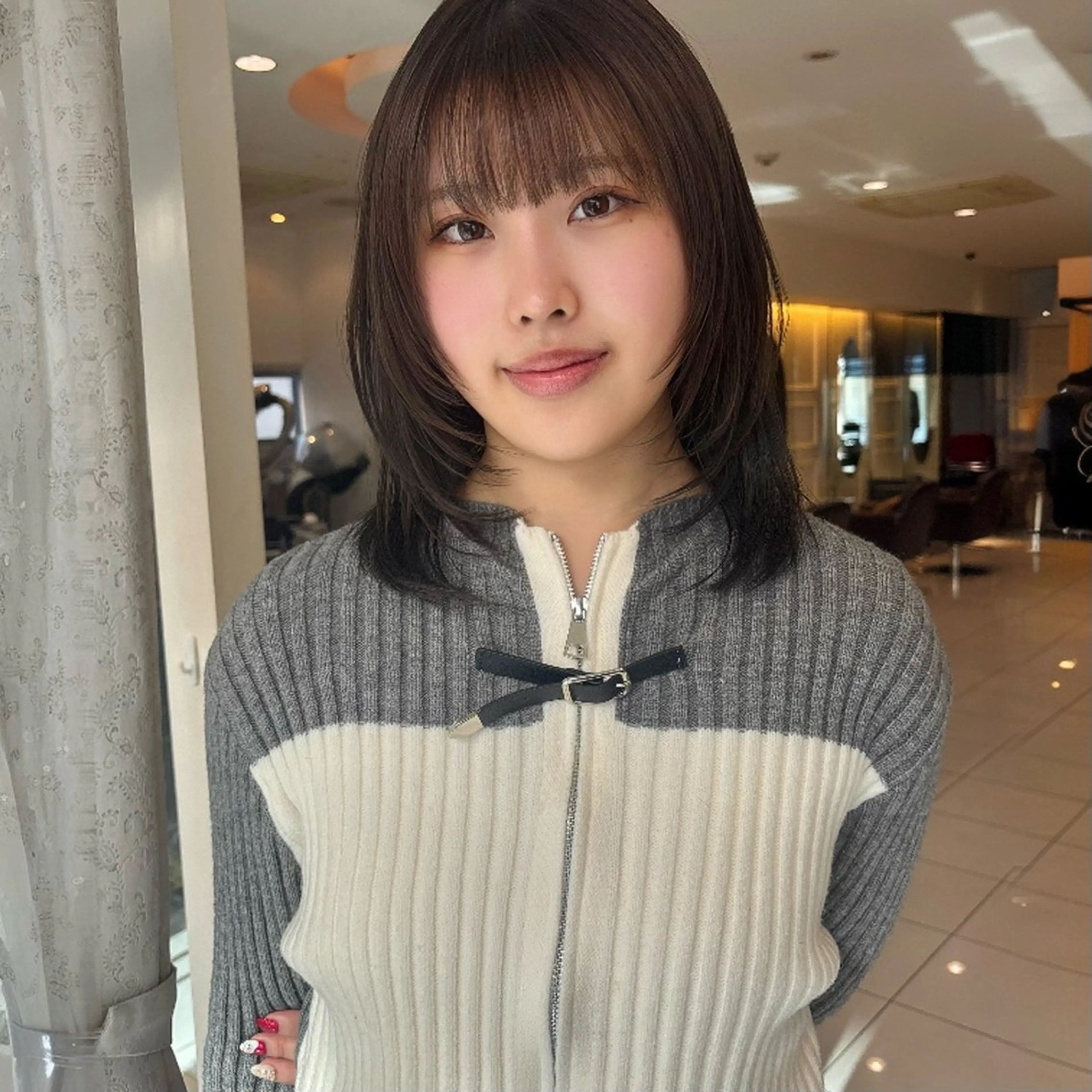 ミディアム ハッシュカット/四条 烏丸/寺本弘樹のヘアスタイル