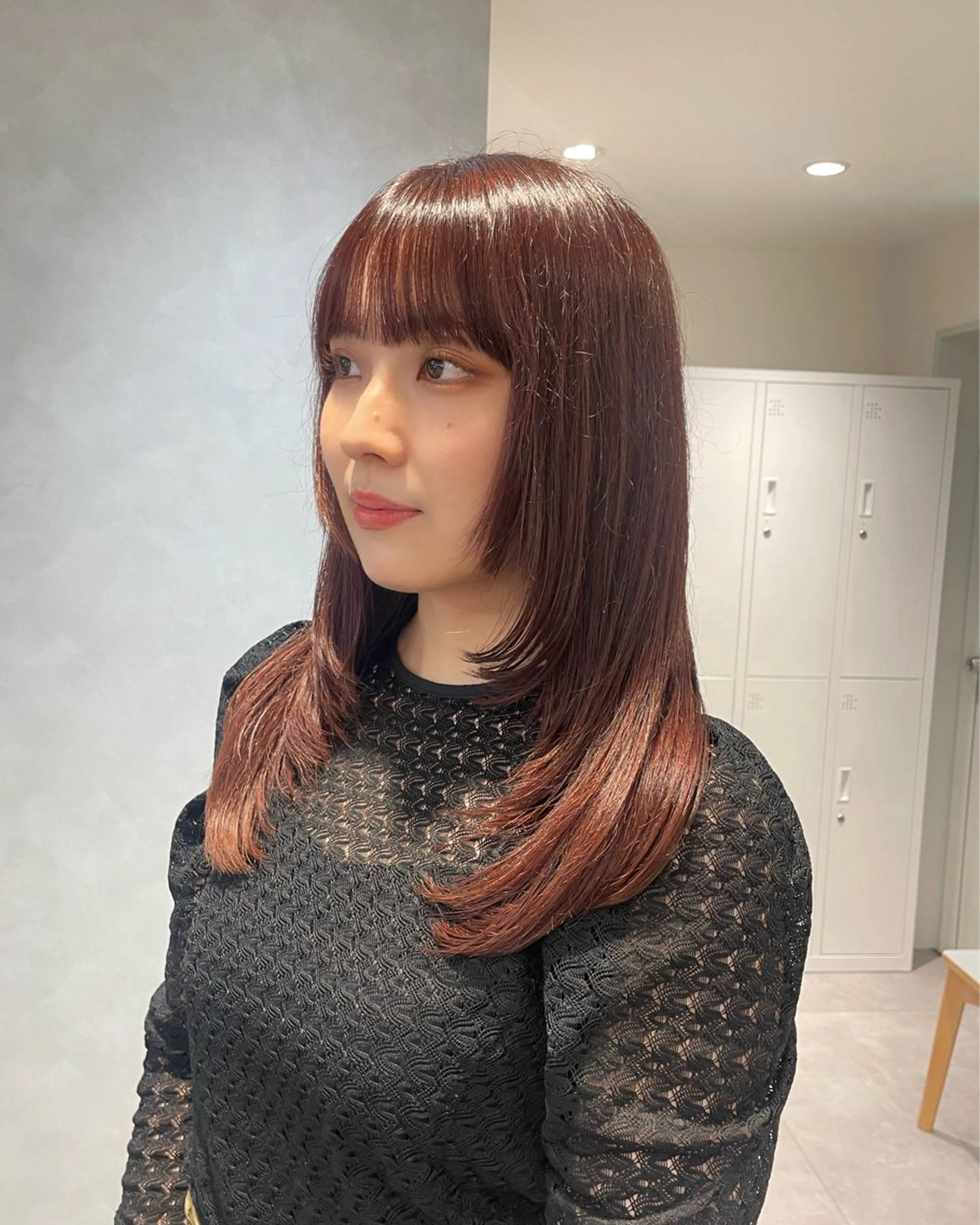 セミロング カラー Hatsune 🐯レイヤーカットのヘアスタイル