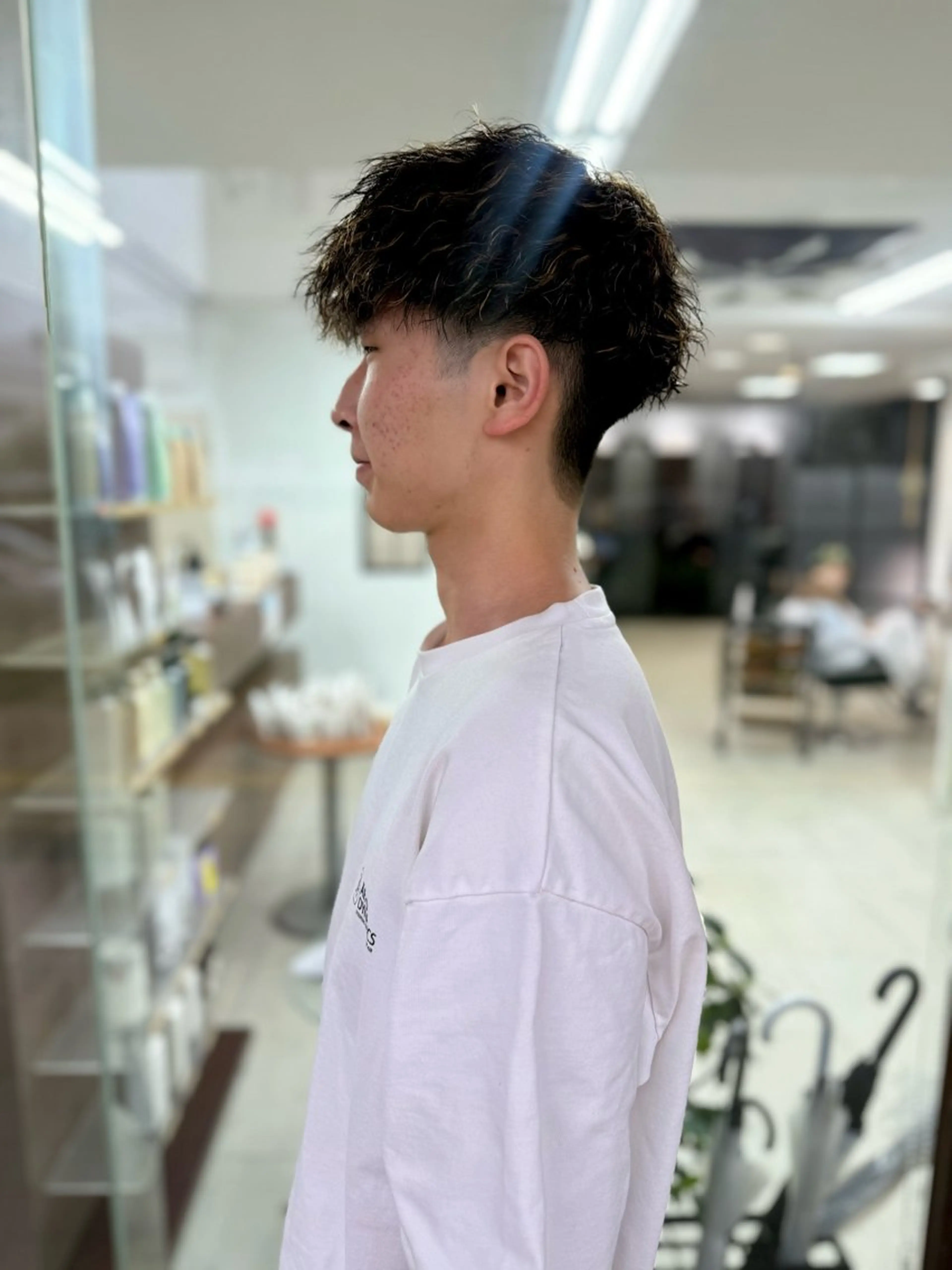 ショート パーマ メンズ メンズメッシュ カット ヘアカラー パーマ メンズパーマの達人 / タカシマダイスケのヘアスタイル