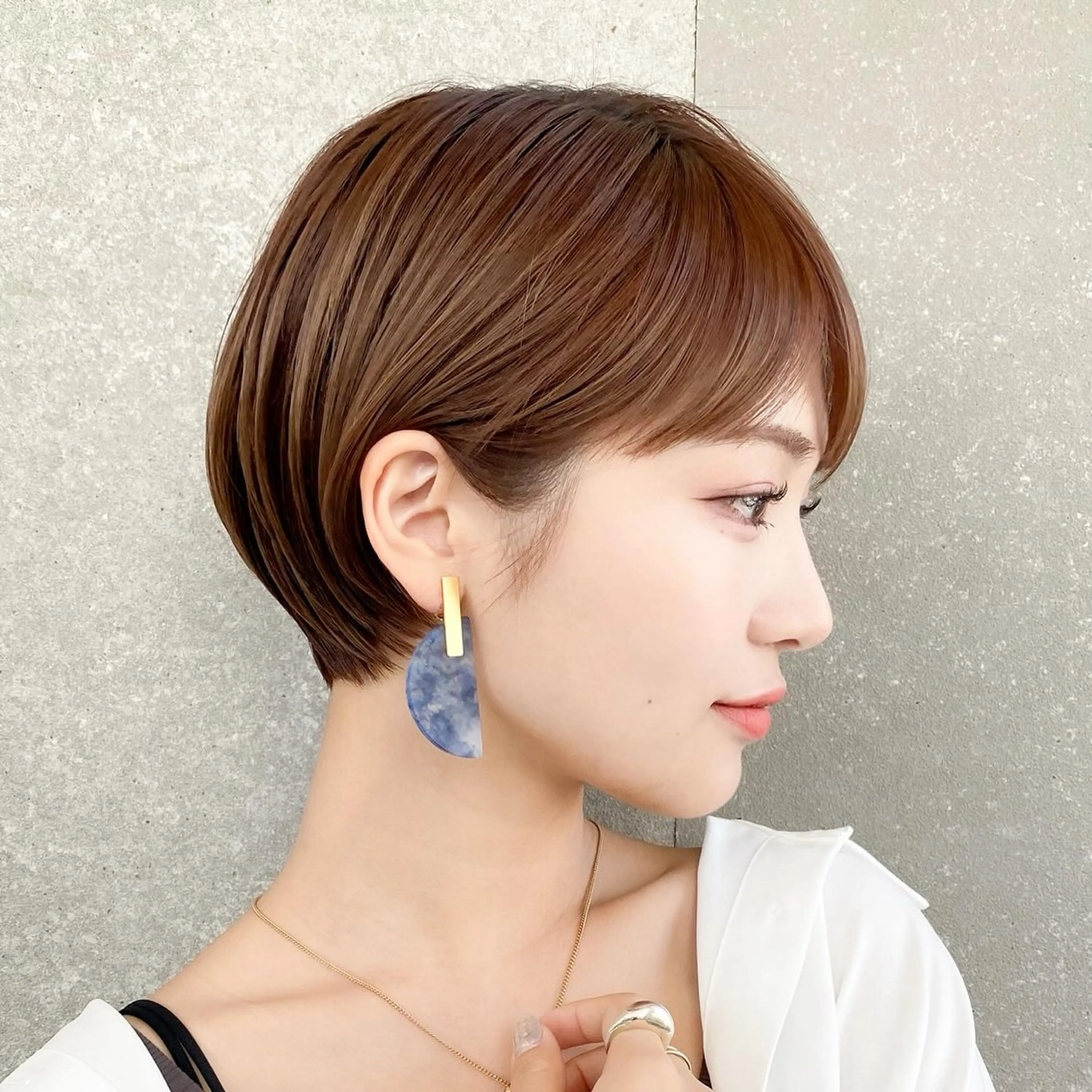 ショート カラー カット ヘアカラー トリートメント 似合わせ/小顔カット 🔷山方直也のヘアスタイル