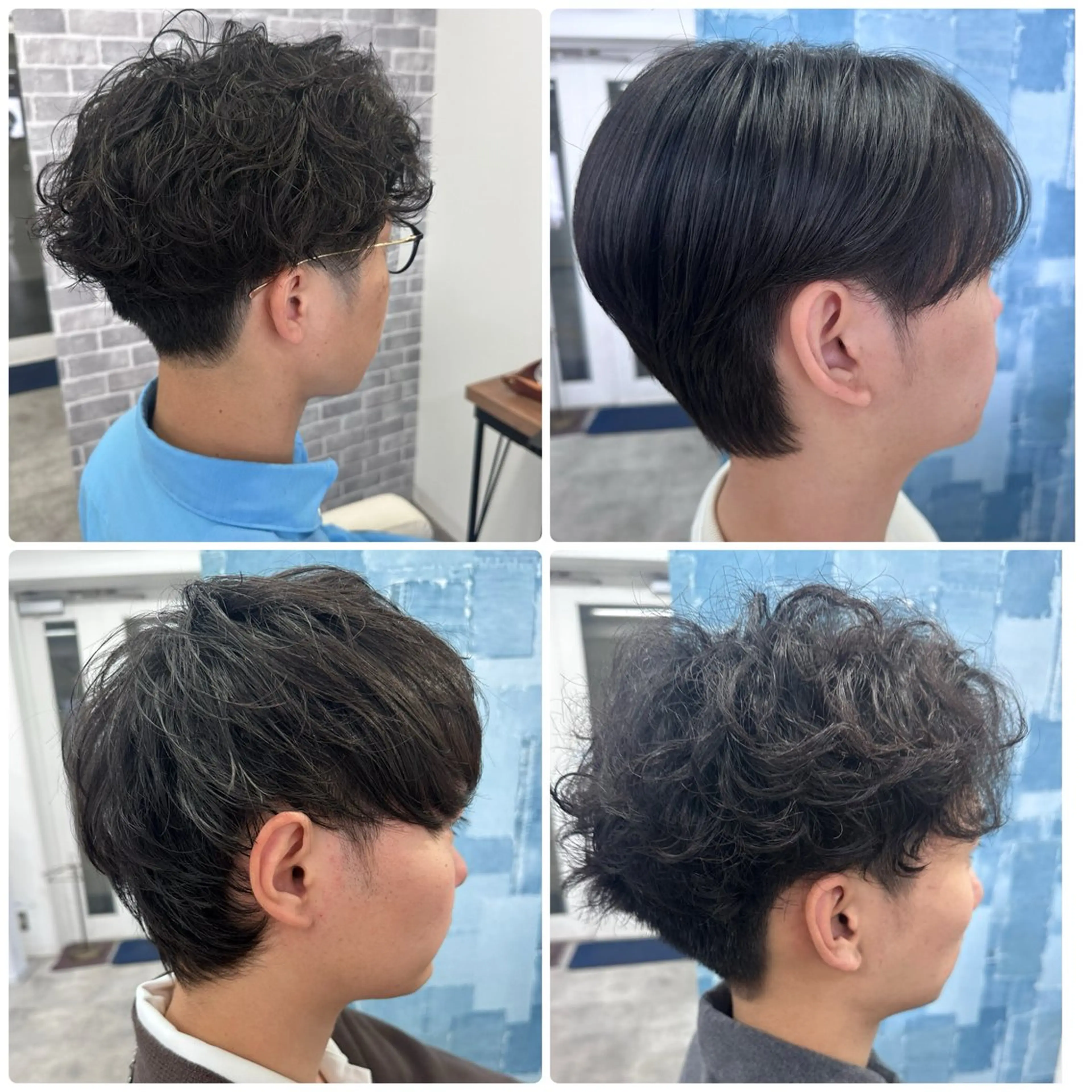 パーマ メンズ メンズパーマ ボブ Noy所属・Noyヨシモト ヒロトのヘアスタイル