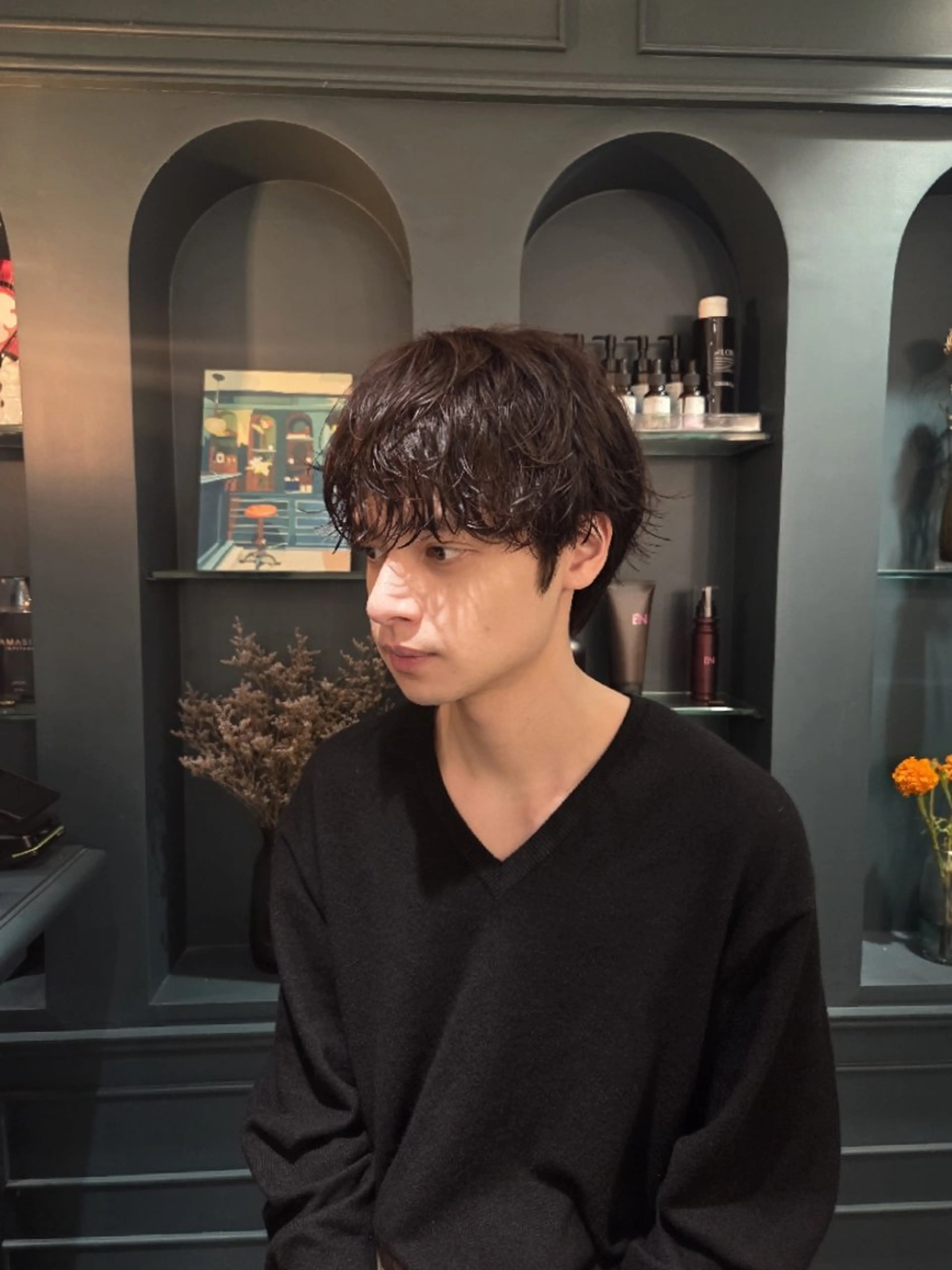 メンズ パーマ カット 【メンズカット/パー マ✂️】momo🌷のヘアスタイル