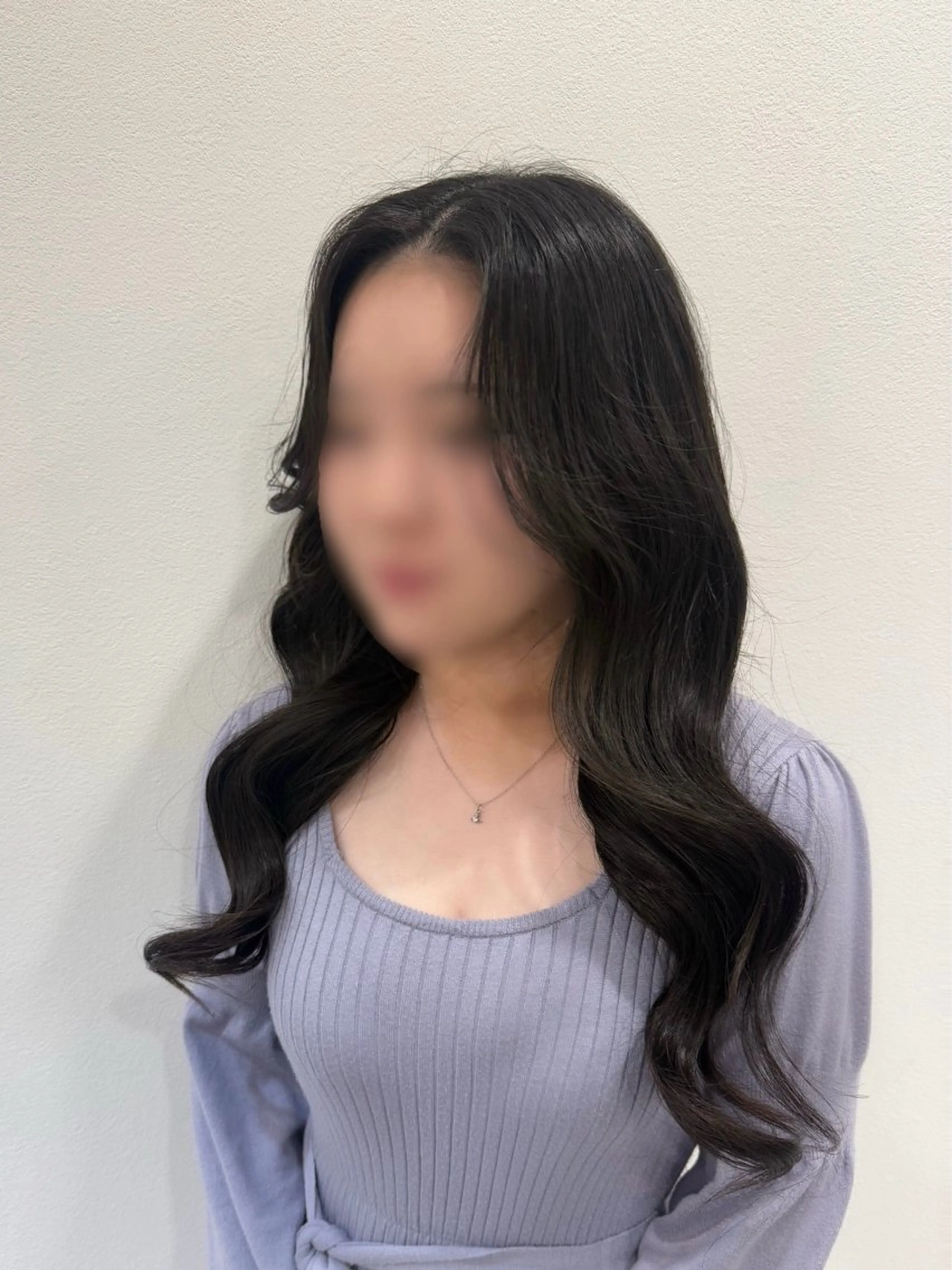 ロング ヘアアレンジ 顔周りカット 韓国風ヘア sonam by lange所属・NAGASHIMA RINAのマツエク・マツパデザイン