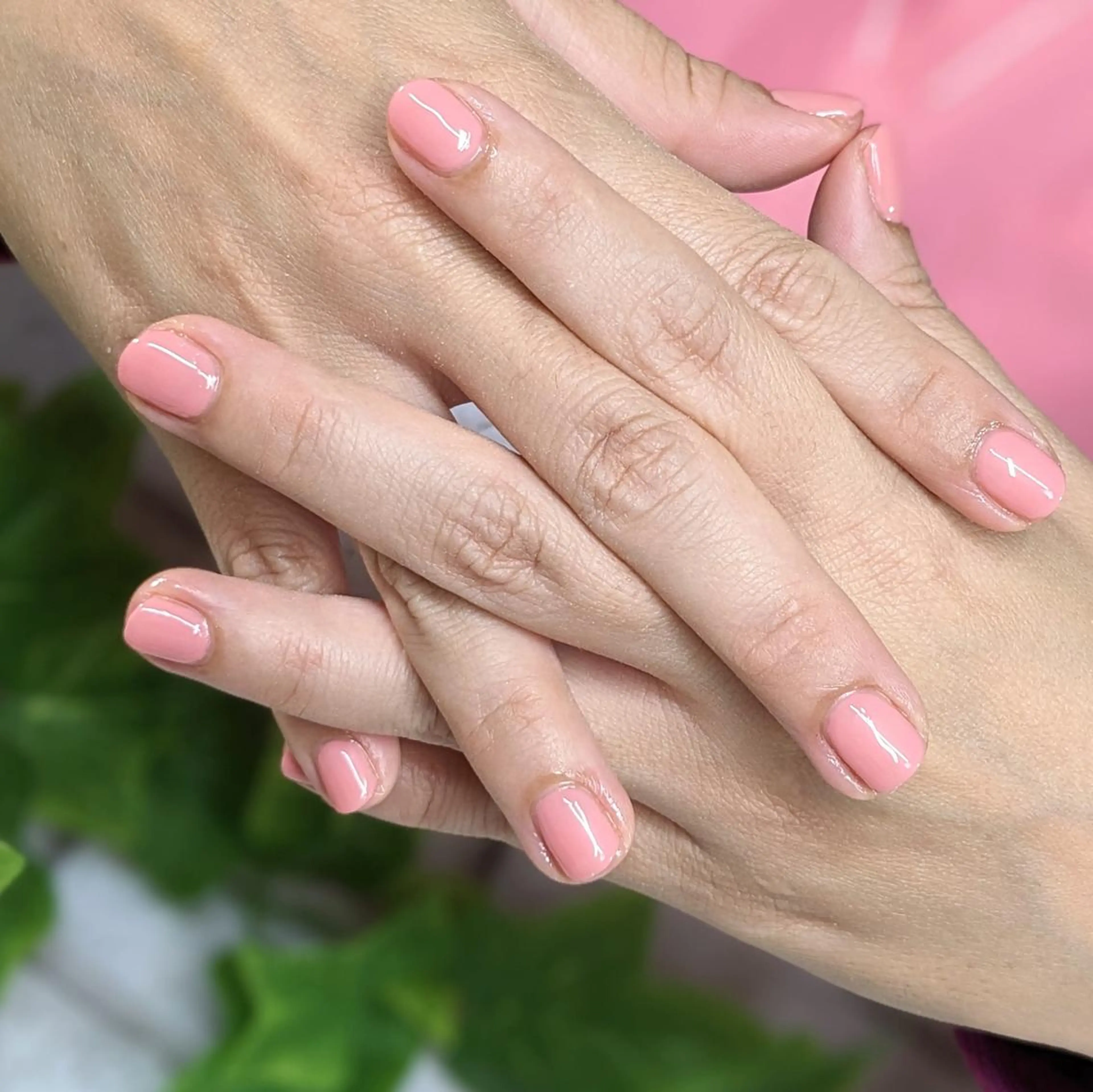 ネイル ワンカラーネイル ピンク ハンドネイル ネイルサロンベルティ .keikoのネイルデザイン