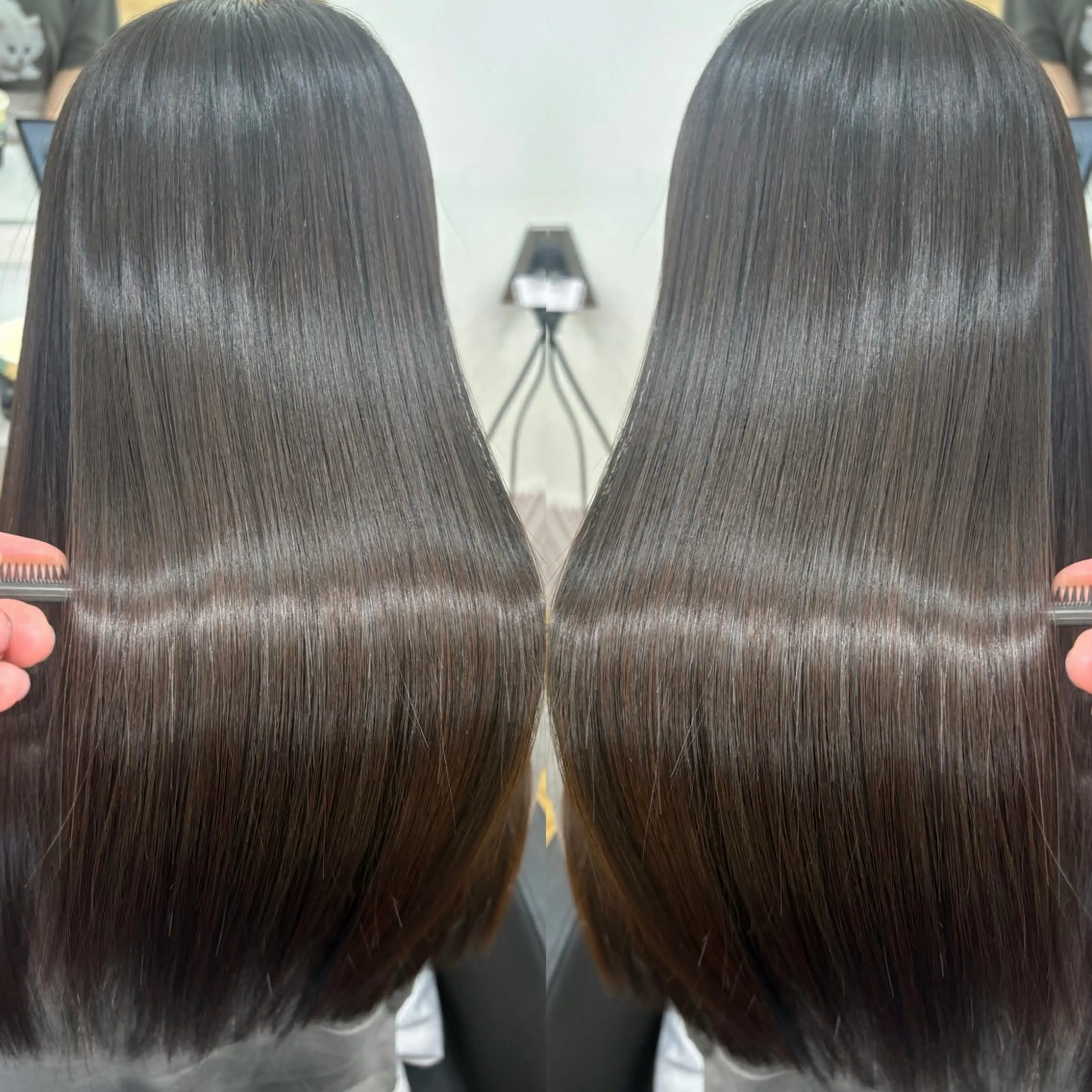 ロング トリートメント 韓国風レイヤーカット 💕髪質改善💫拓海のヘアスタイル