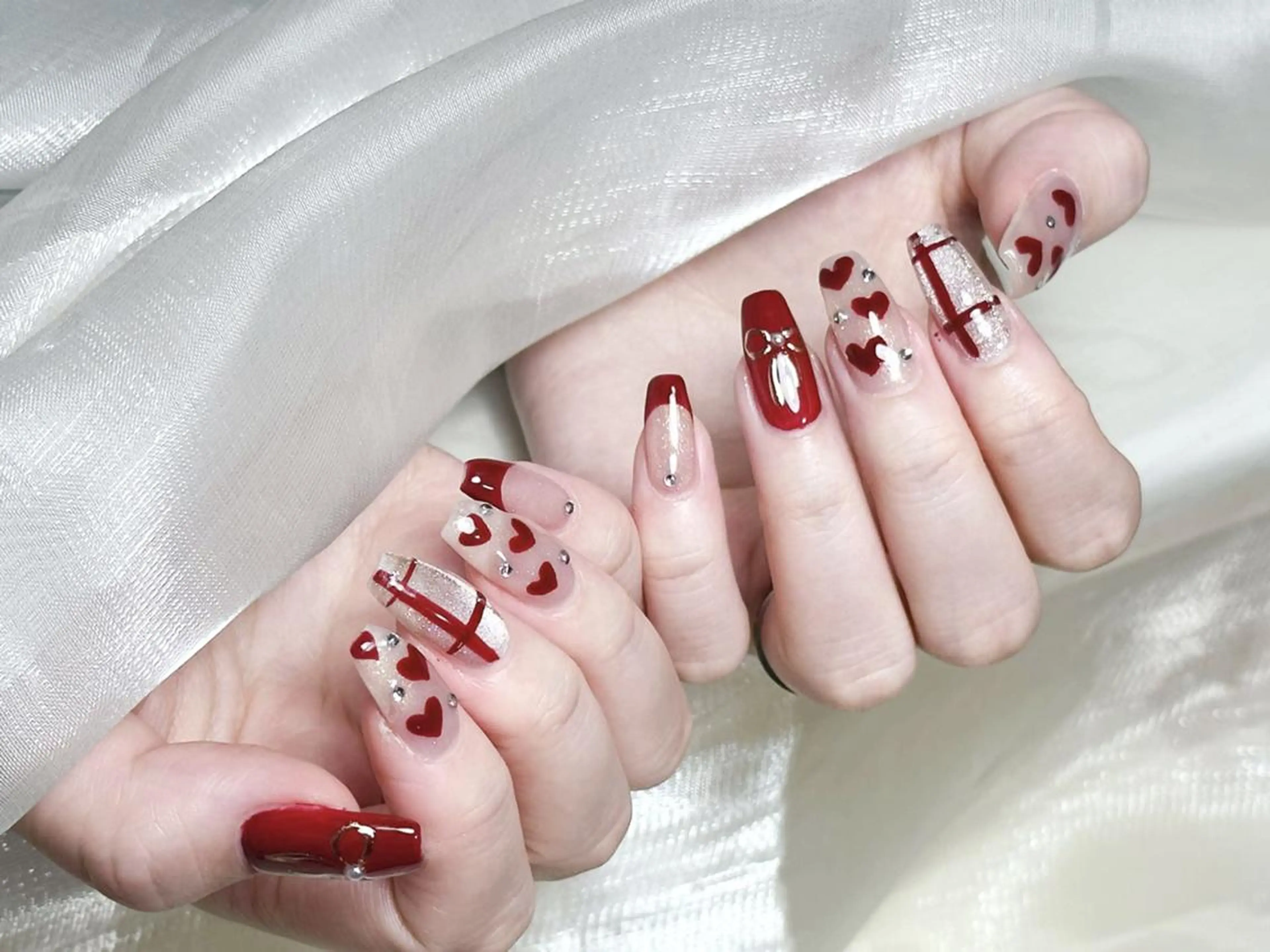 ★当店デザイン定額【クリスマス】コース 7980円 【初回ジェルオフ無料ケア込み】の写真