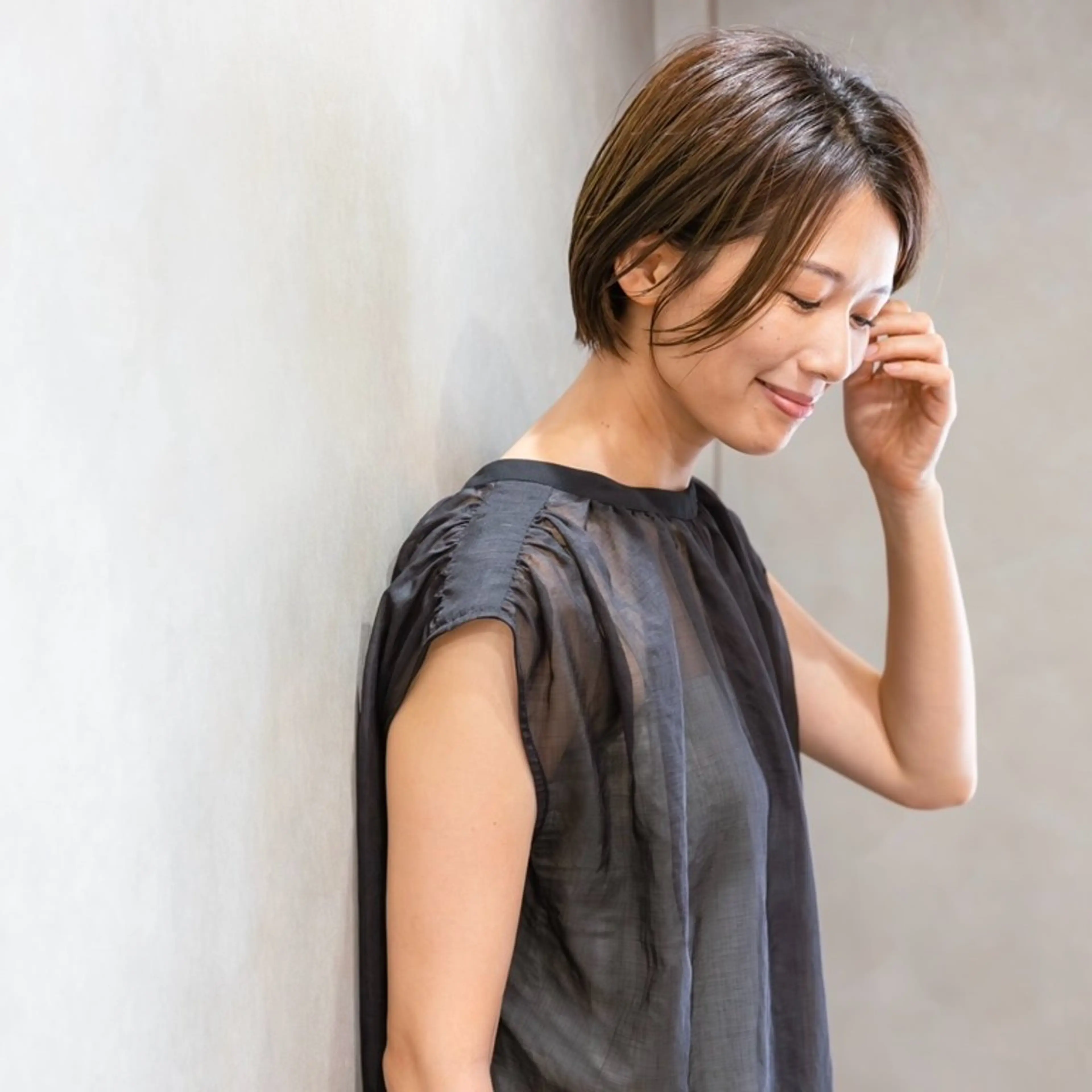 ショート カラー 瀧　元気/ショート/ 白髪ぼかし/髪質改善のヘアスタイル