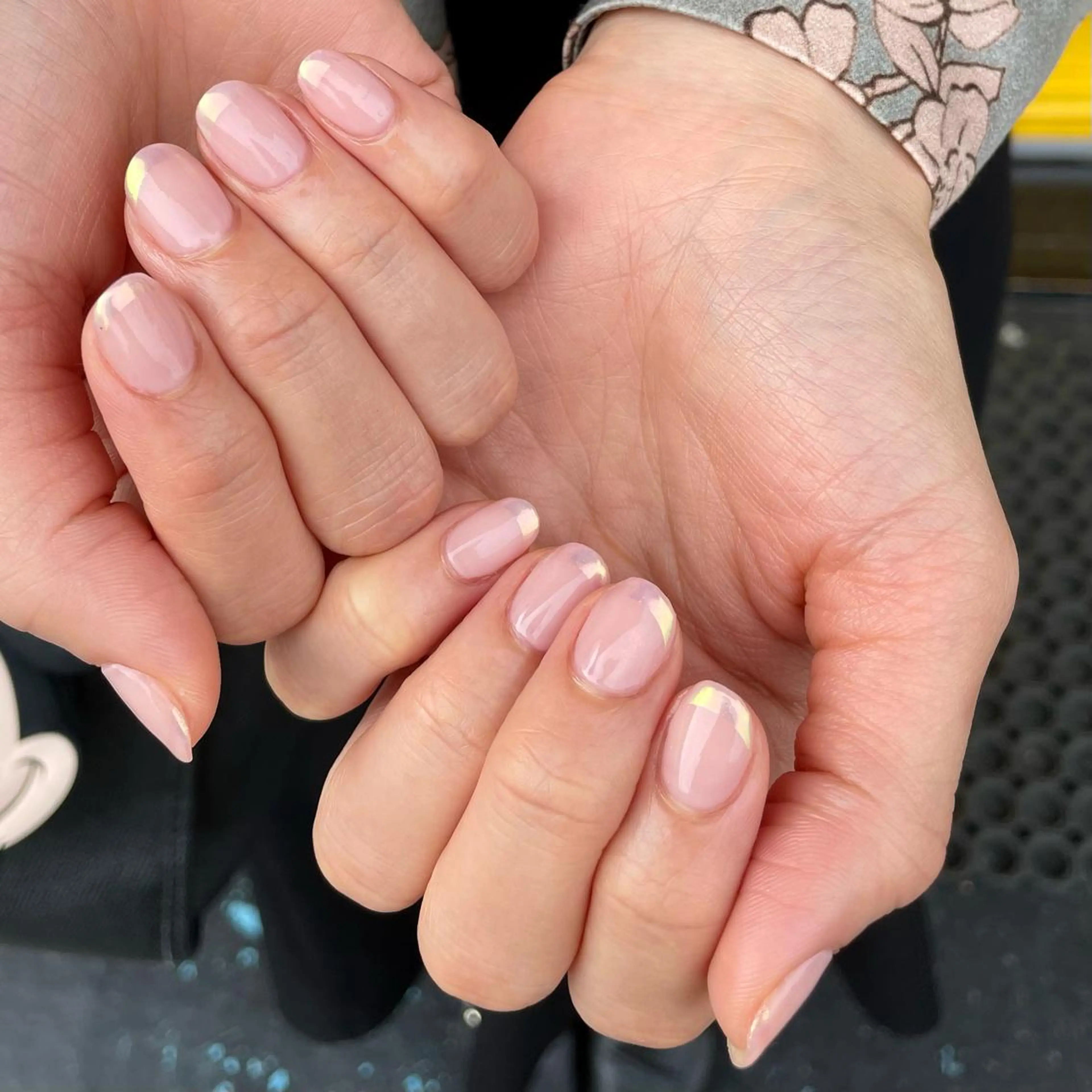 ネイル オーロラネイル フレンチネイル 丹(TAN.) akariのネイルデザイン