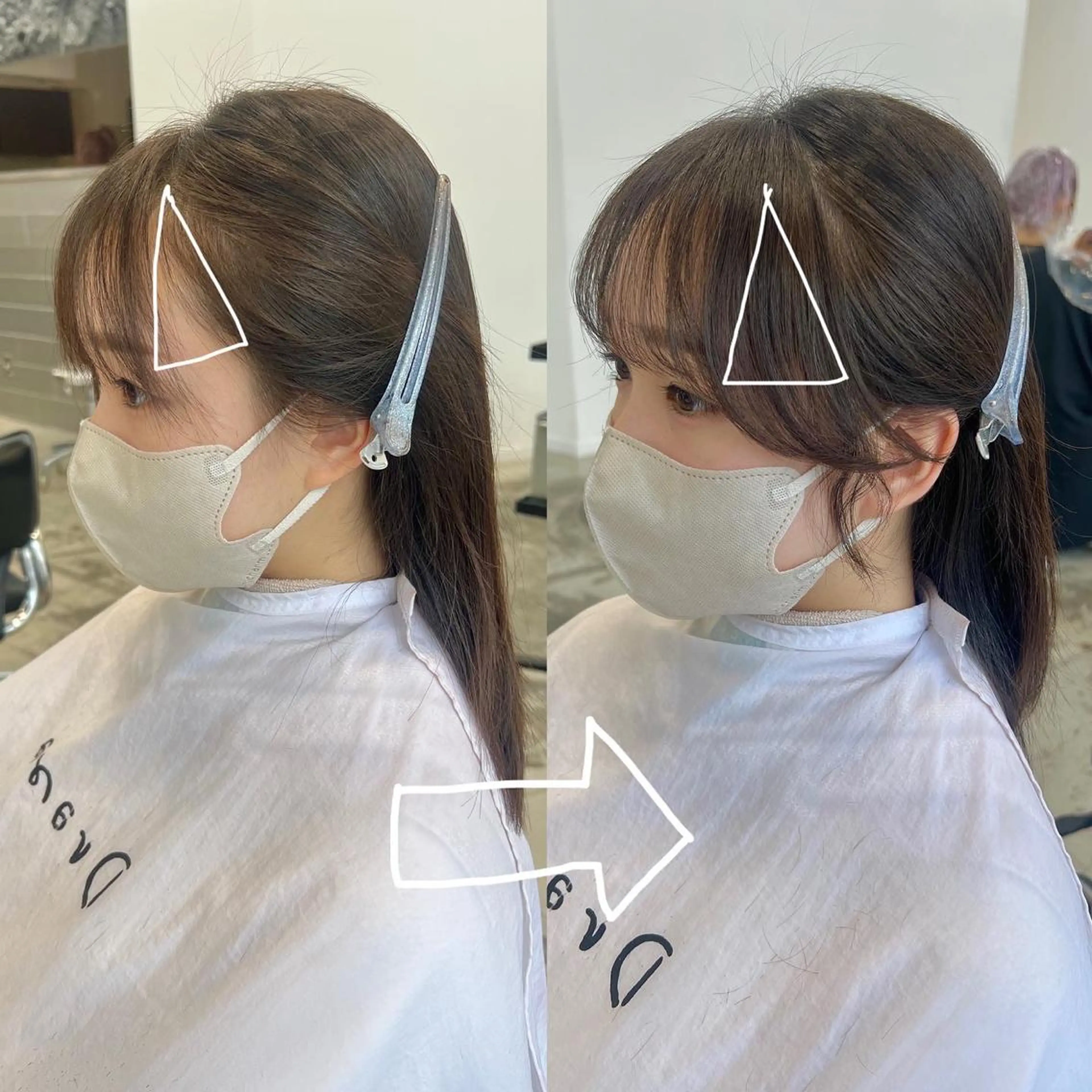 ロング カラー ヘアアレンジ 顔周りカット レイヤーカット指名 No.1💖マユカのヘアスタイル