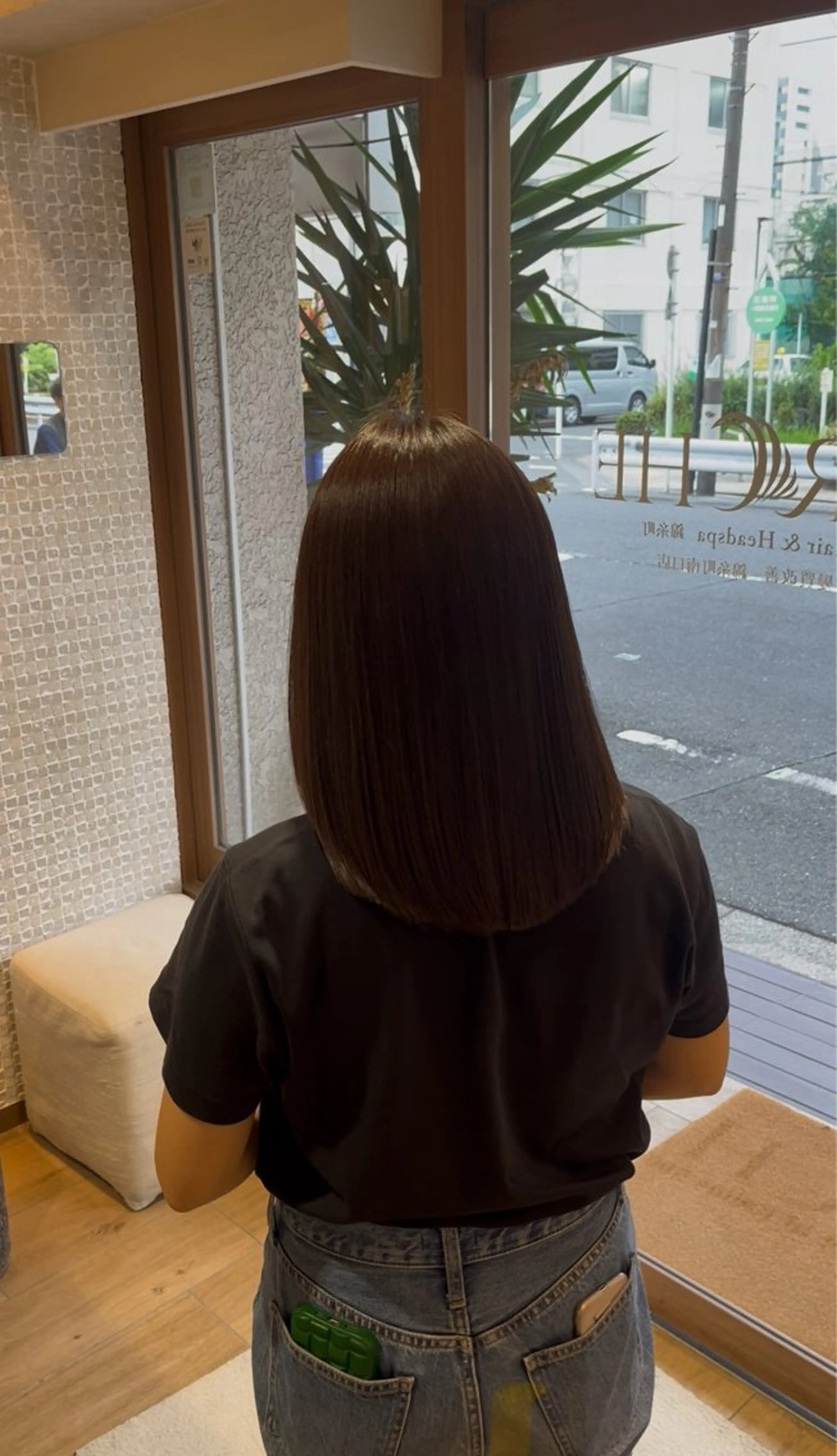 セミロング カット 縮毛矯正 トリートメント サロウィン渋谷　caldo店所属・渋谷👑艶髪縮毛矯正 曲がる矯正✨ヒガシのヘアスタイル