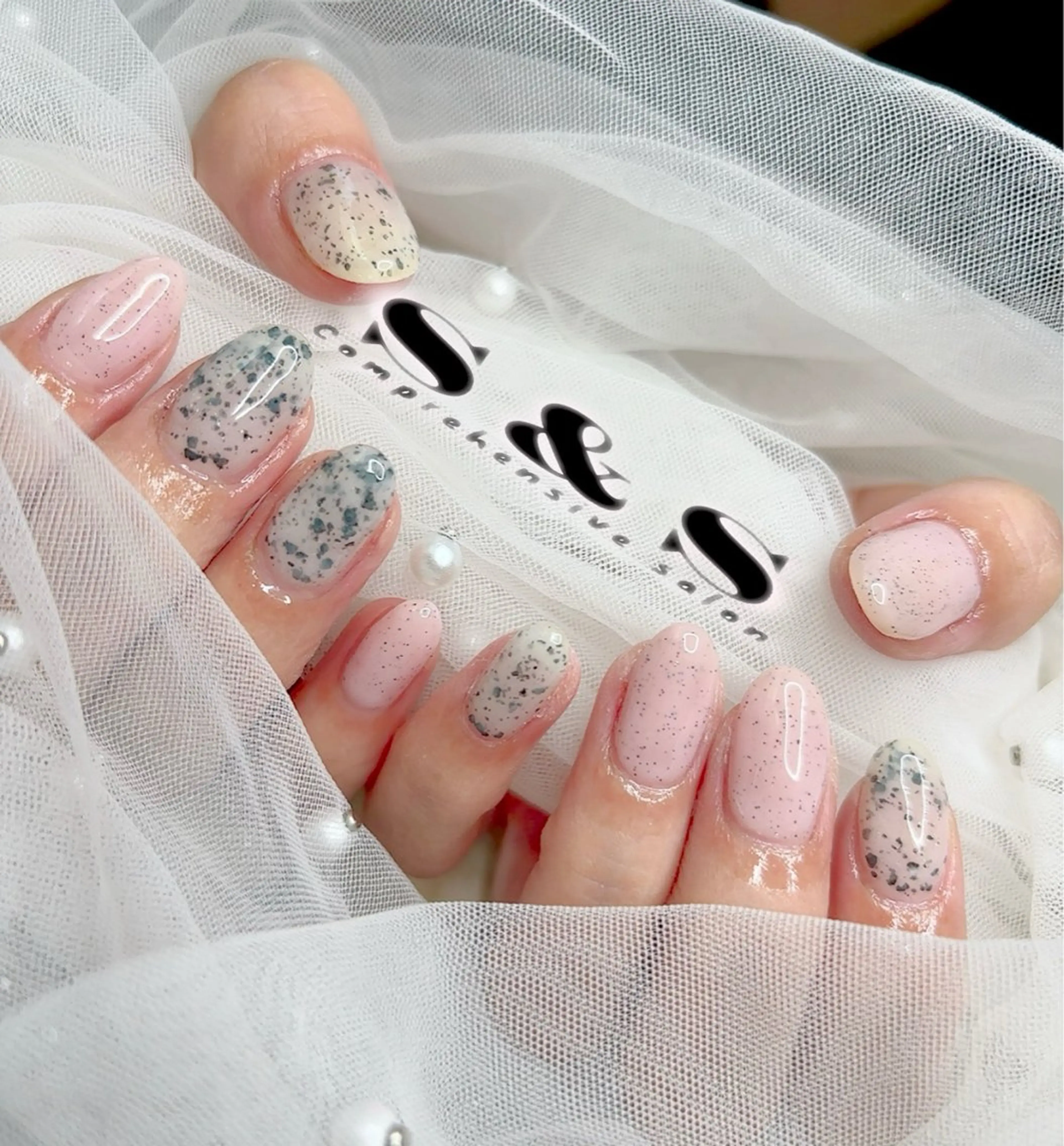 ネイル 長さ出し メンズネイル 持ち込み 夏ネイル ワンホンネイル S&S 村田小百合のネイルデザイン