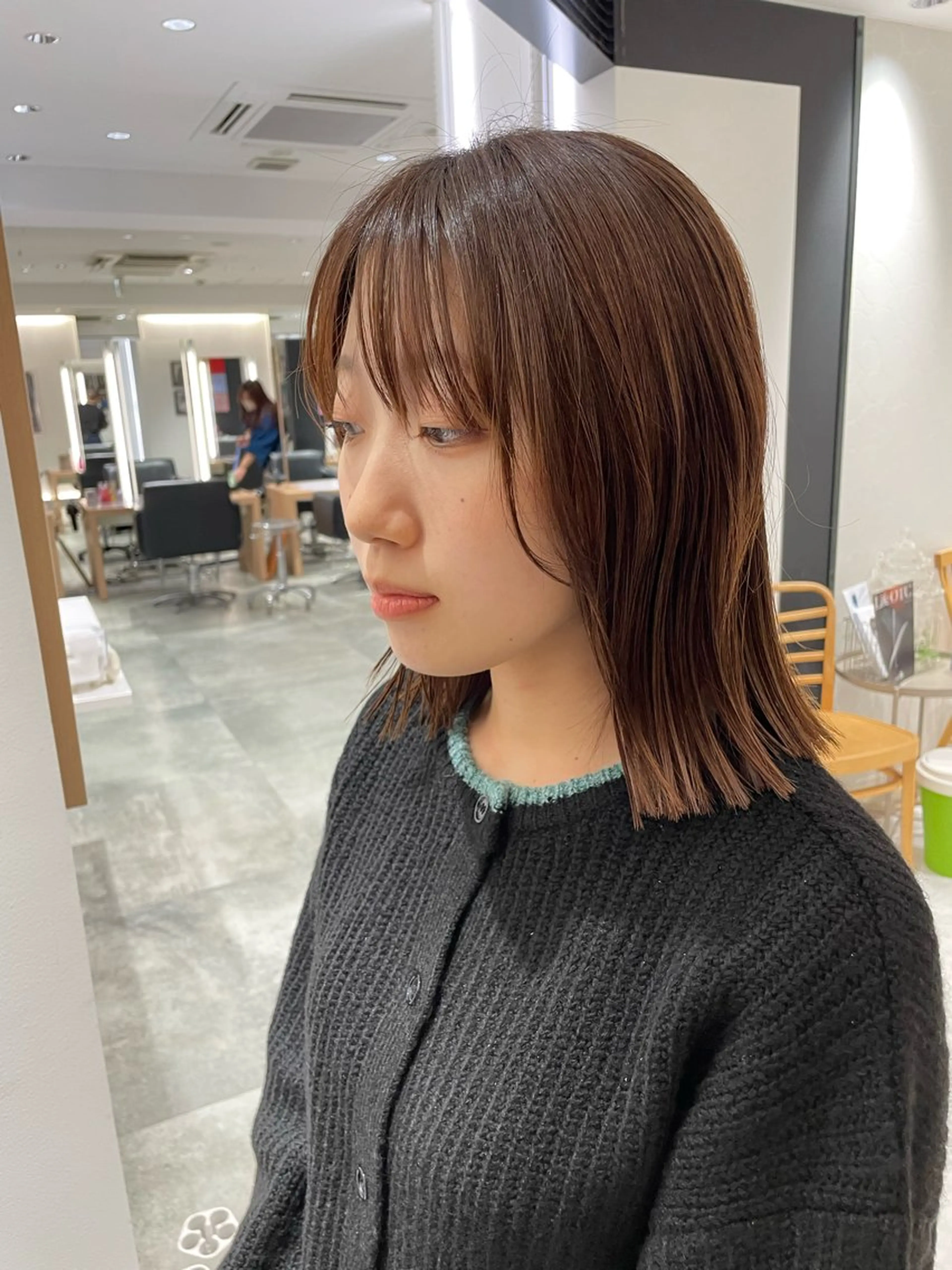 ミディアム 長町/酸性ストレート /曲がる縮毛矯正のヘアスタイル