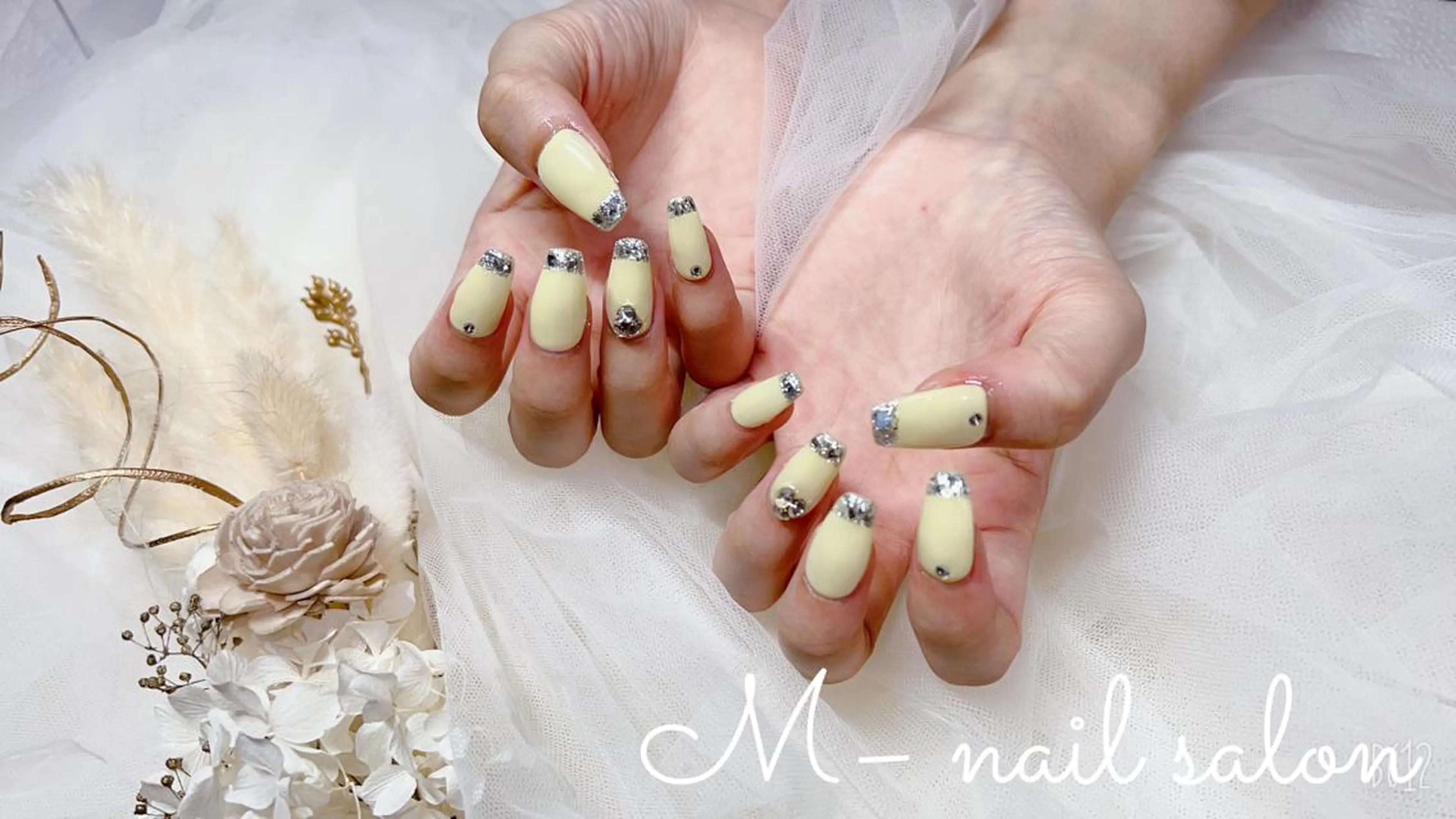 ネイル フレンチネイル ガラスフレンチ M_nail salon所属・M_ nail salonのネイルデザイン