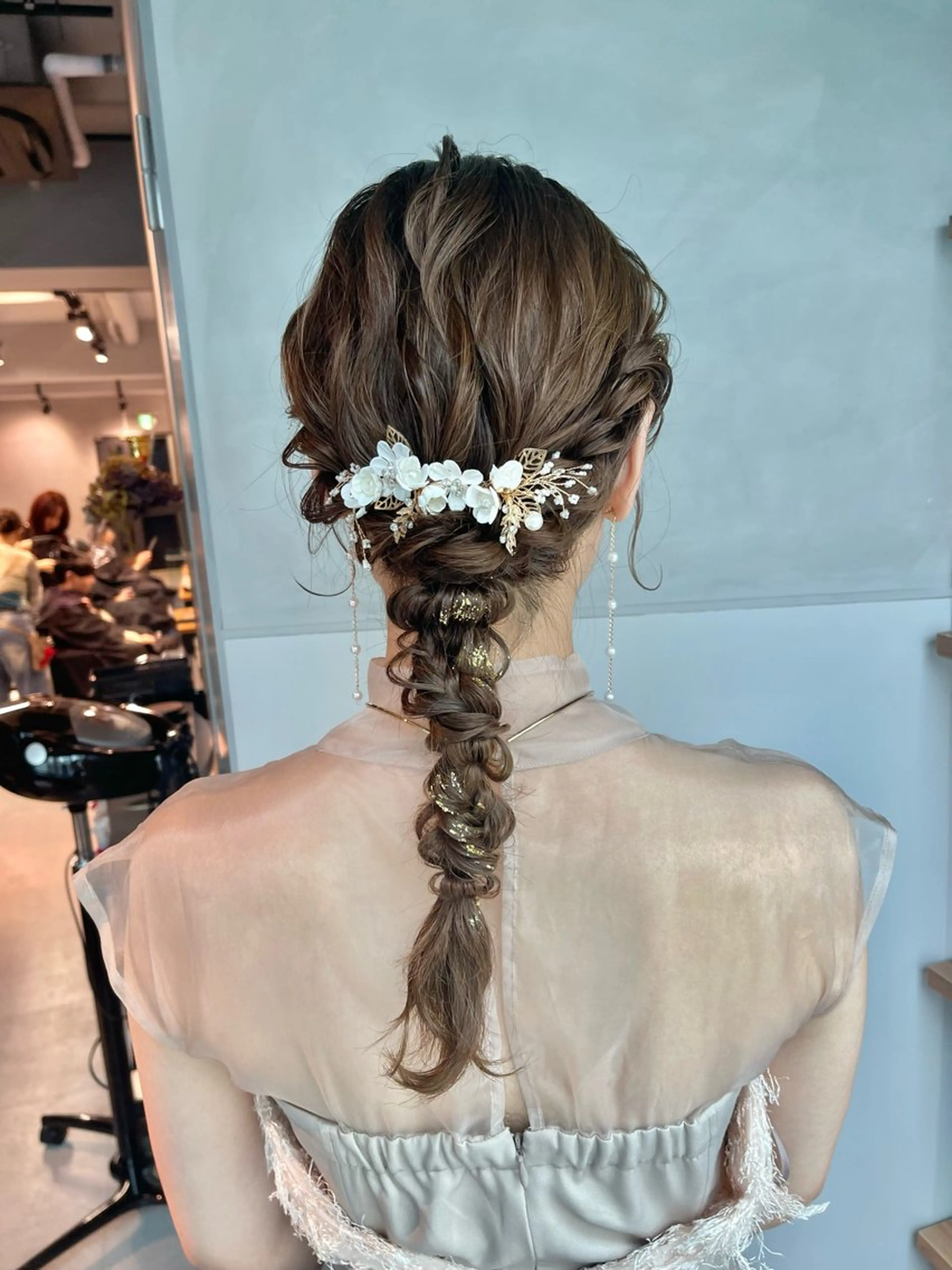 ヘアアレンジ 結婚式・ブライダル 卒業式のヘアスタイル ヘアセット charm《銀座》 ヘアセット/縮毛矯正のヘアスタイル