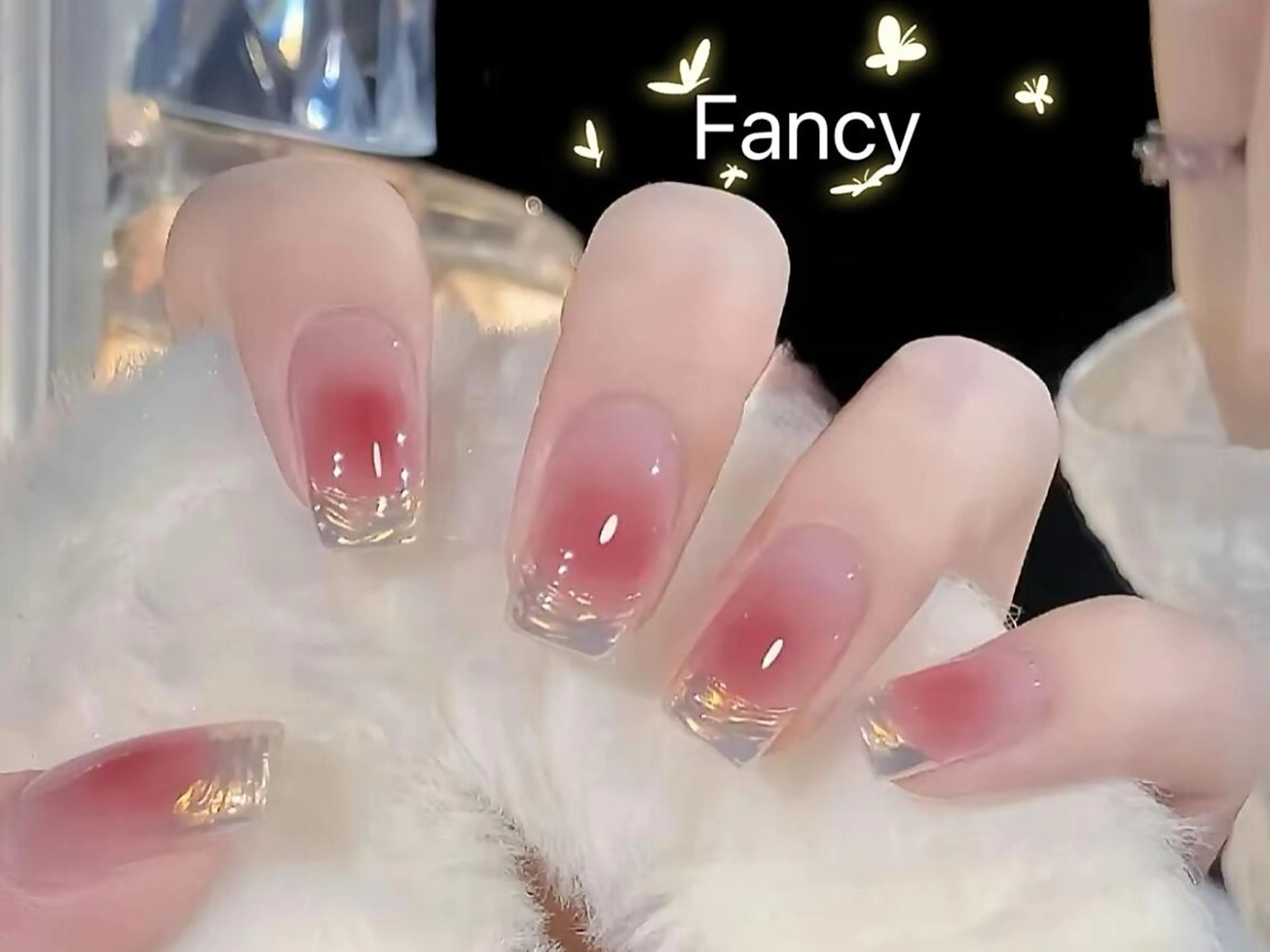 ネイル チークネイル 長さ出し フットネイル フレンチネイル ジェルネイル Fancy Nailsalonのネイルデザイン