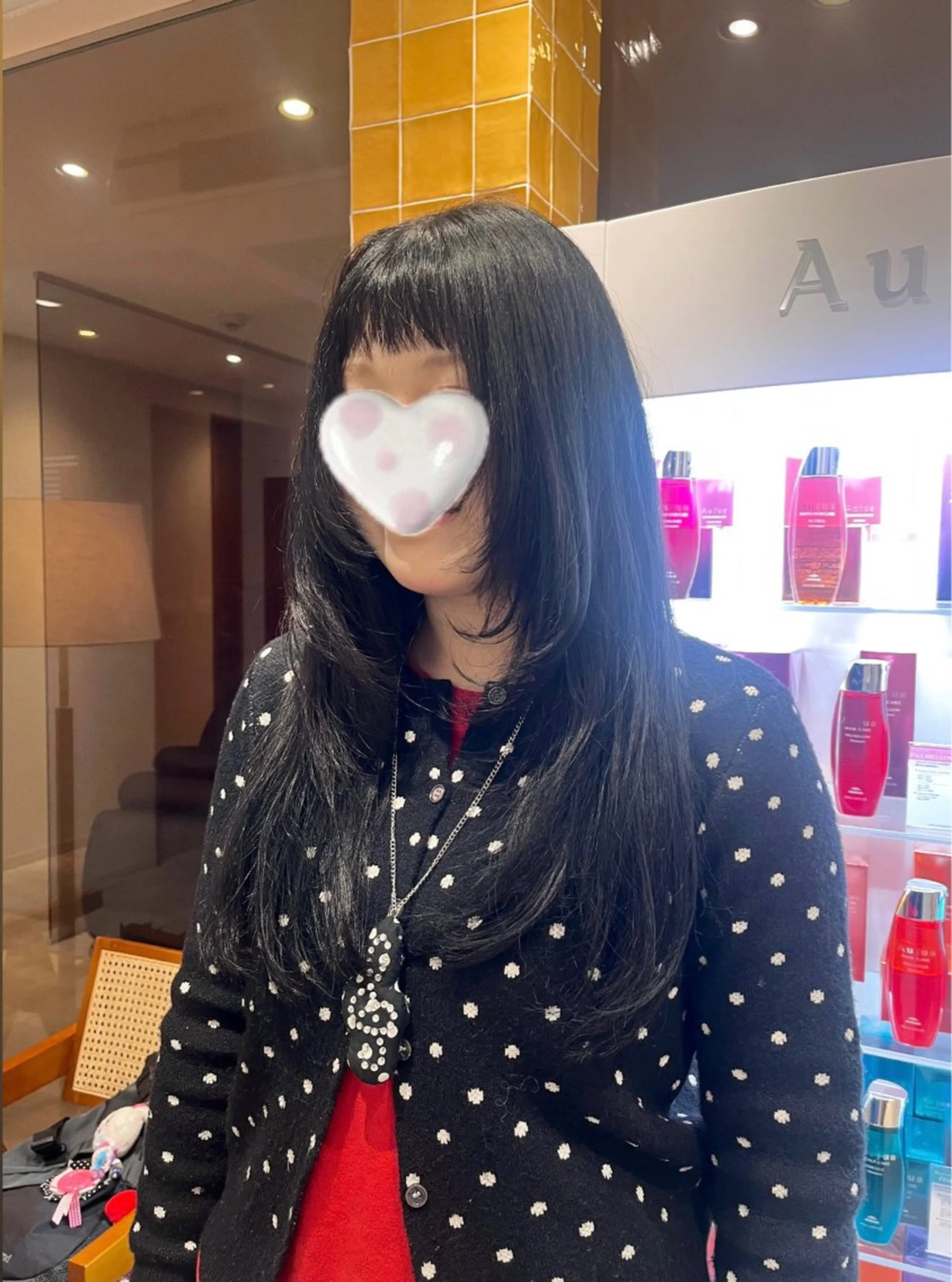 ロング カラー ハッシュカット カット ヘアカラー トリートメント ﾚｲﾔｰ🩵透明感 ೀユイ🌙のヘアスタイル