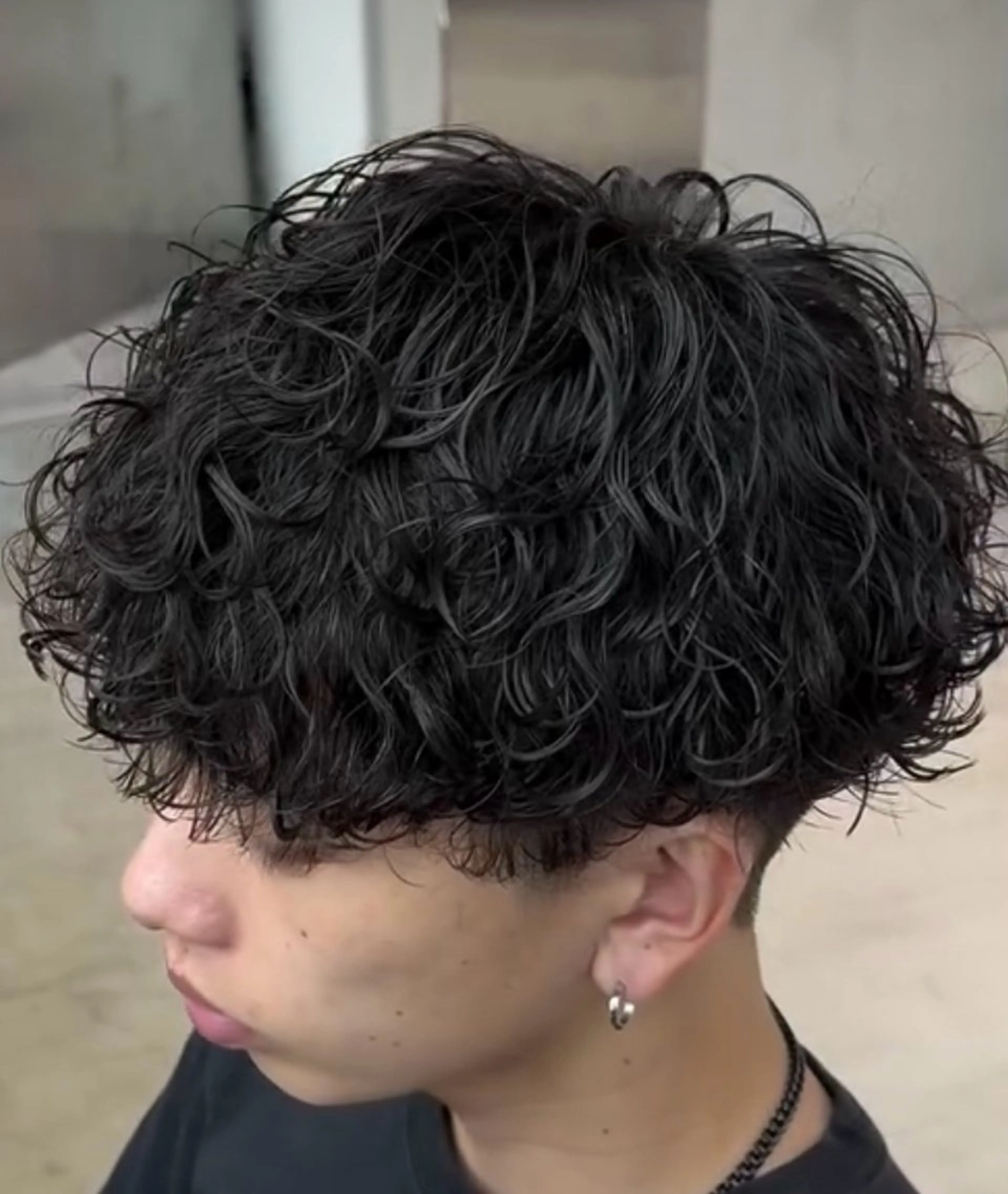 パーマ メンズ マッシュ メンズパーマ ツイストスパイラルパーマ 波巻きパーマ ボブ byfifth 天神 🌀moromiのヘアスタイル