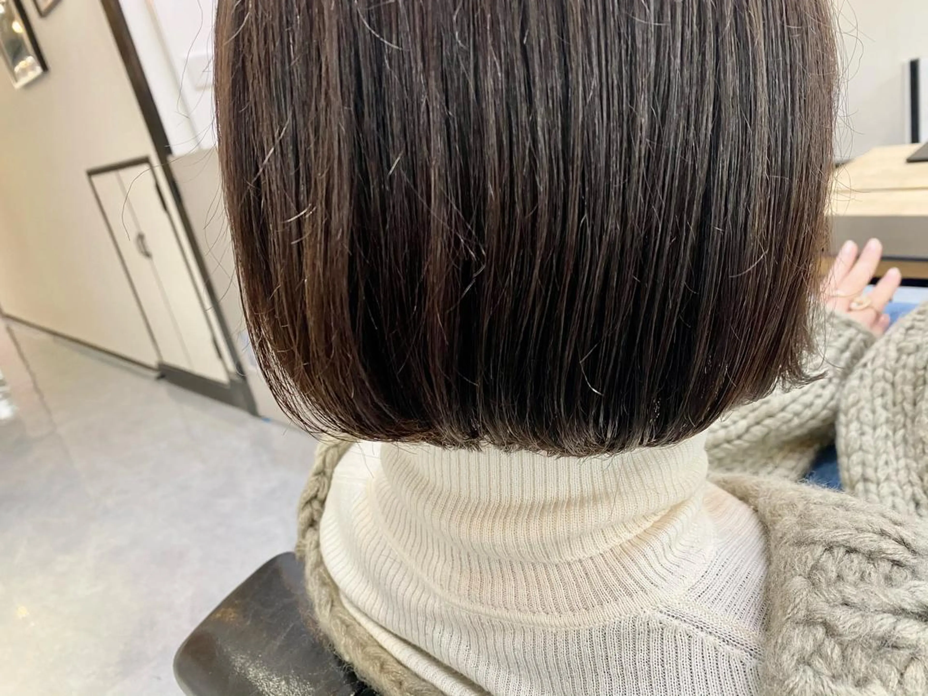 ショート カラー グレージュ ボブ カット ヘアカラー トリートメント ヘッドスパ CARICIA🌱 masaeのヘアスタイル