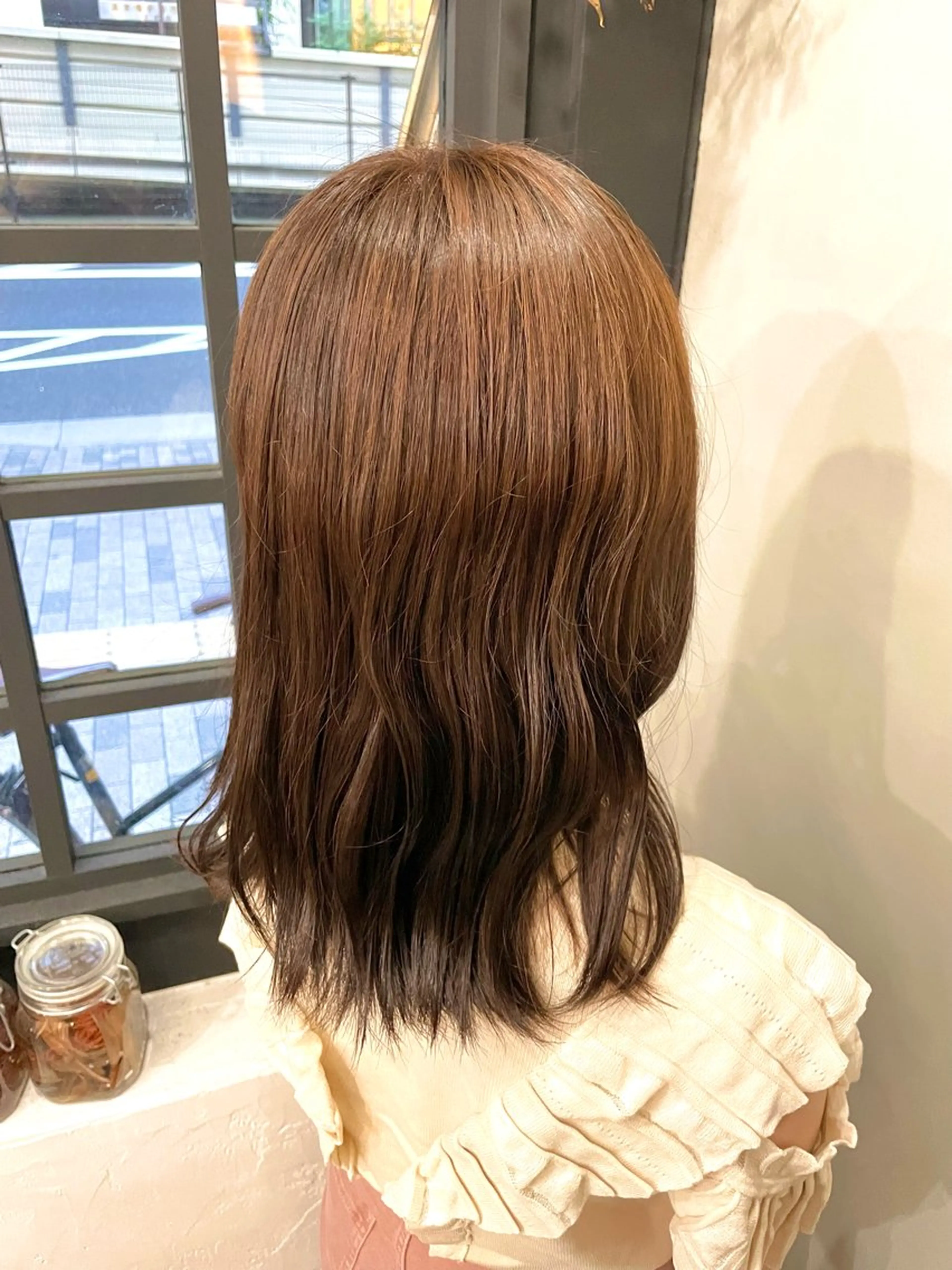 セミロング カラー ブラウンカラー ✨レディースカット モデル募集✨イブキのヘアスタイル