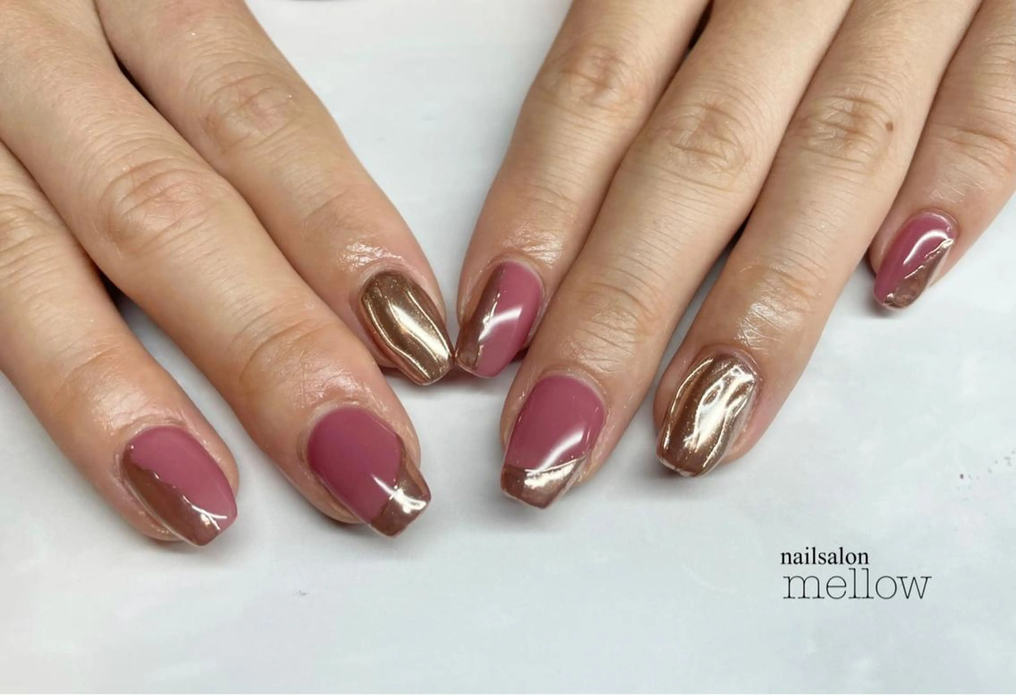 ネイル ピンク 大山 浩美のネイルデザイン