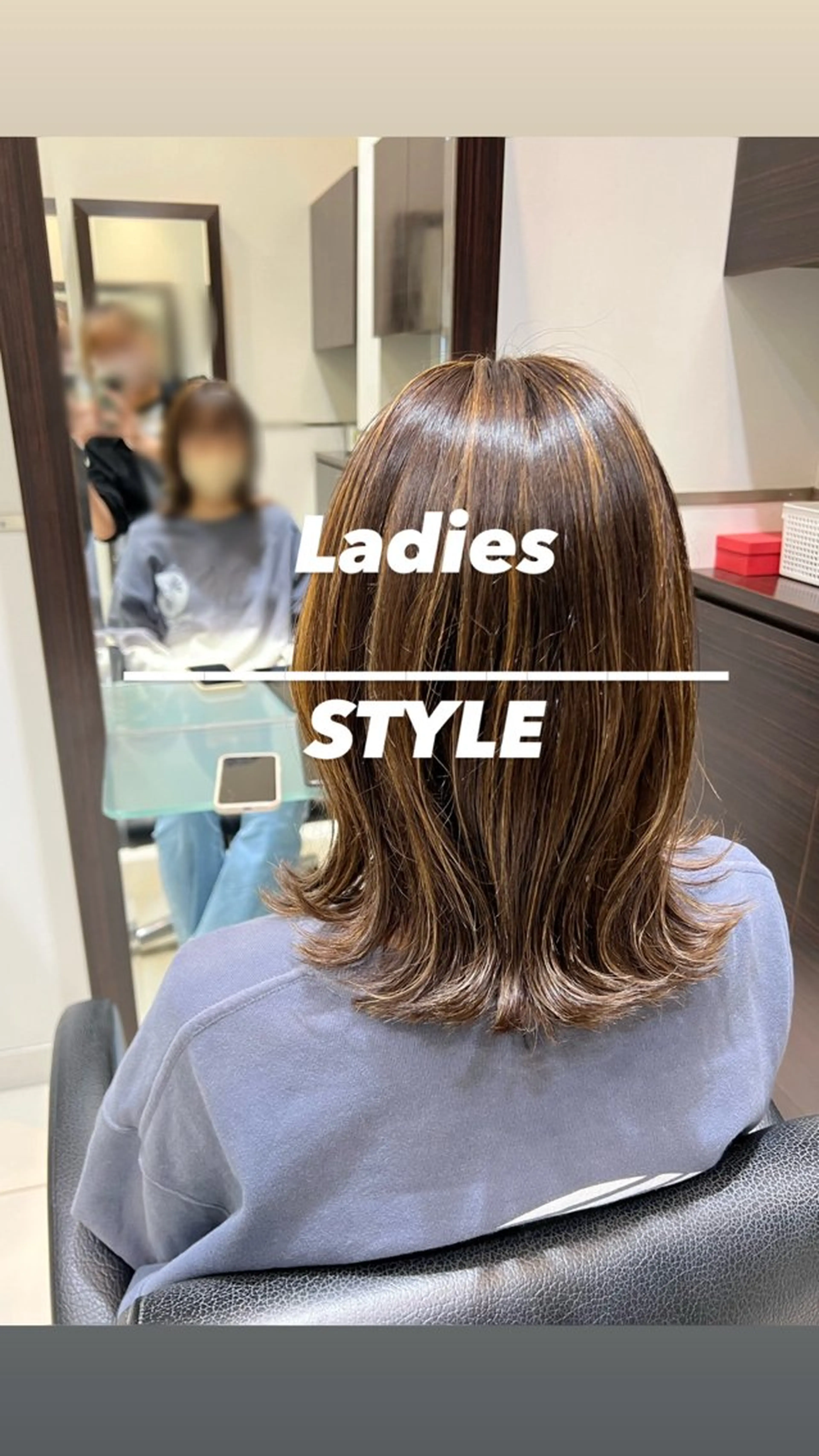 セミロング カラー 大人女性ぼかし メンズ強化🦙平作のヘアスタイル