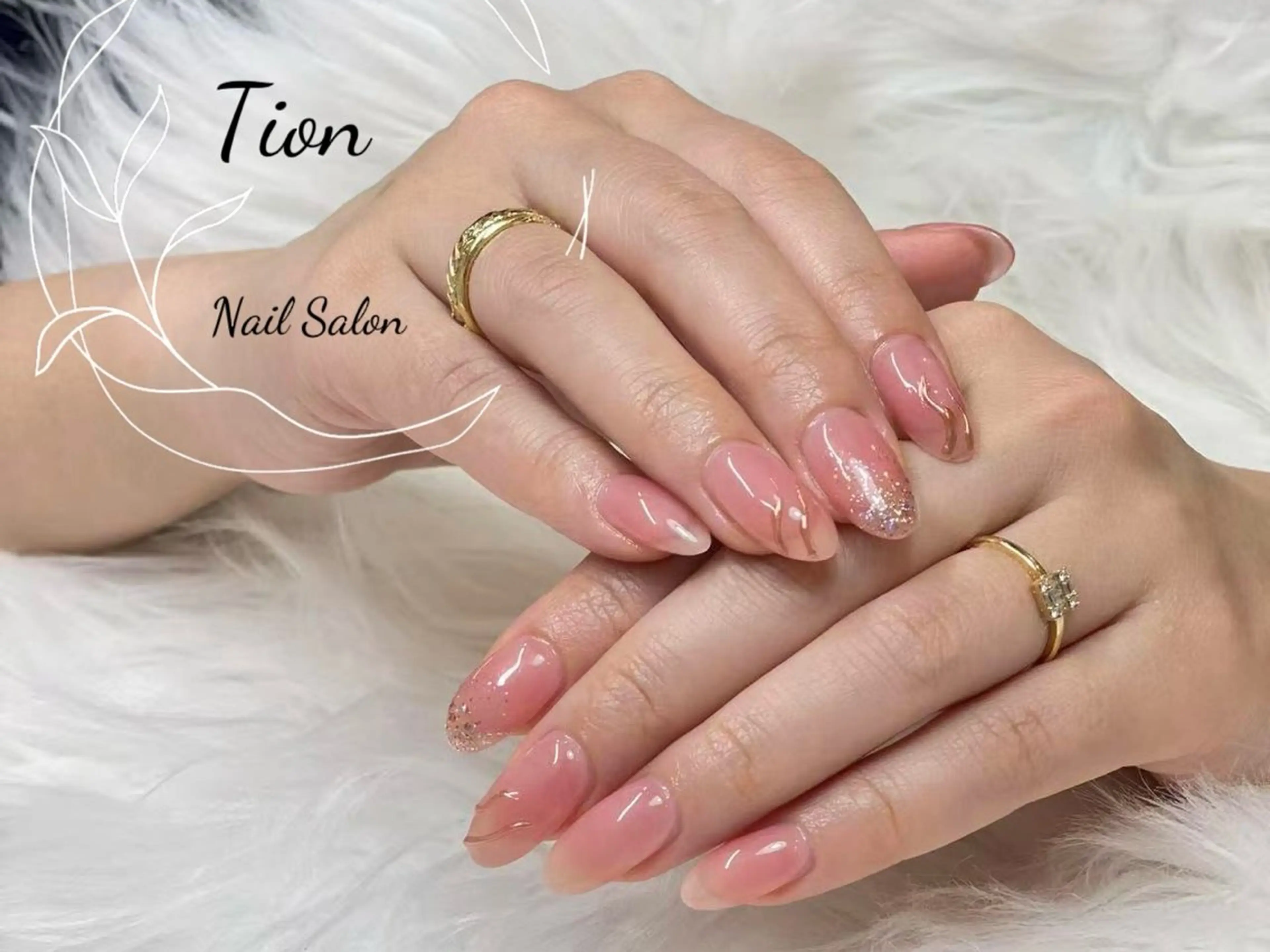 ネイル チークネイル 長さ出し フットネイル フレンチネイル ジェルネイル Nailsalon Tion武蔵小杉店のネイルデザイン