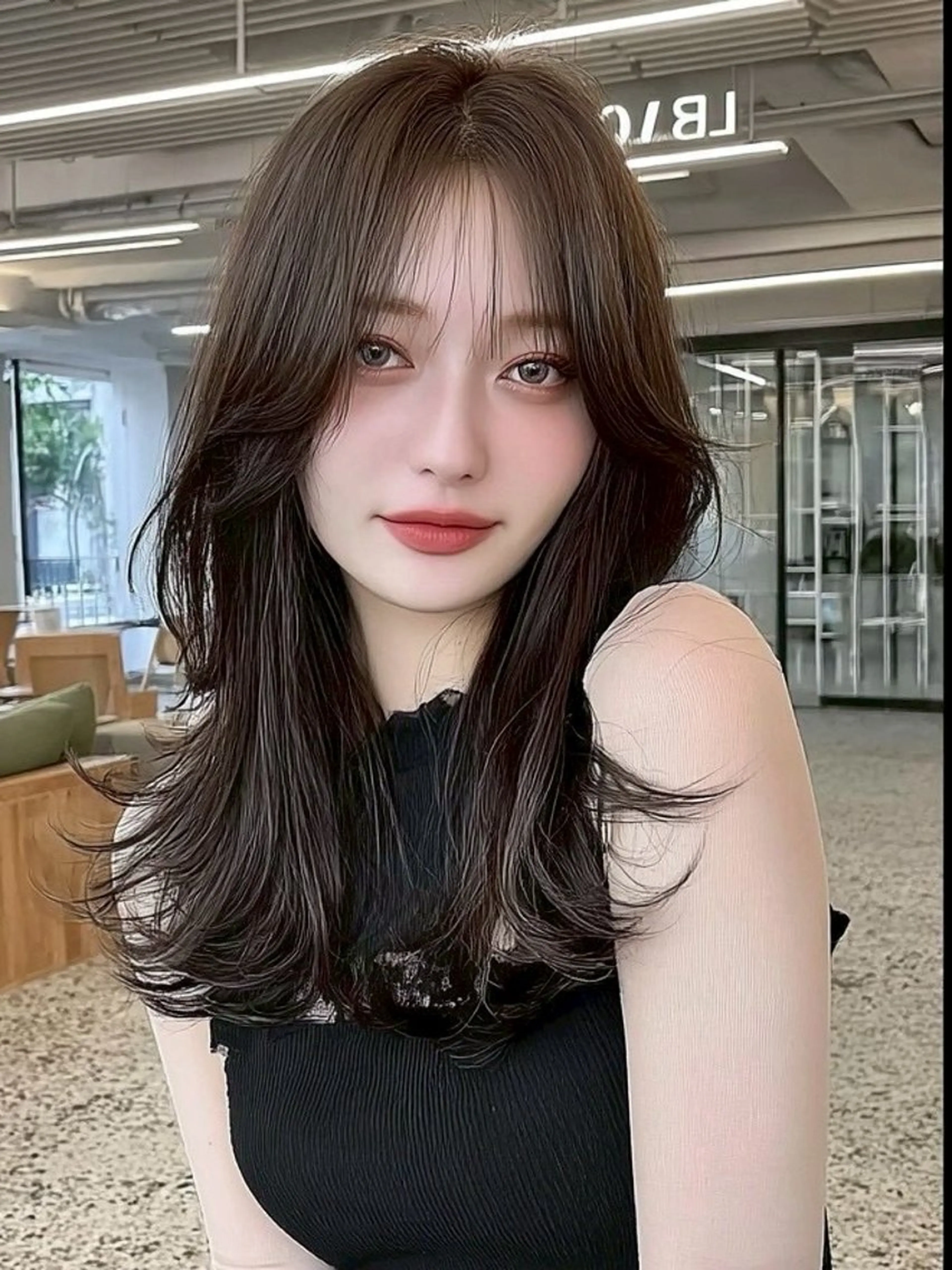 ロング カラー カット ヘアカラー 美髪 Risaのヘアスタイル