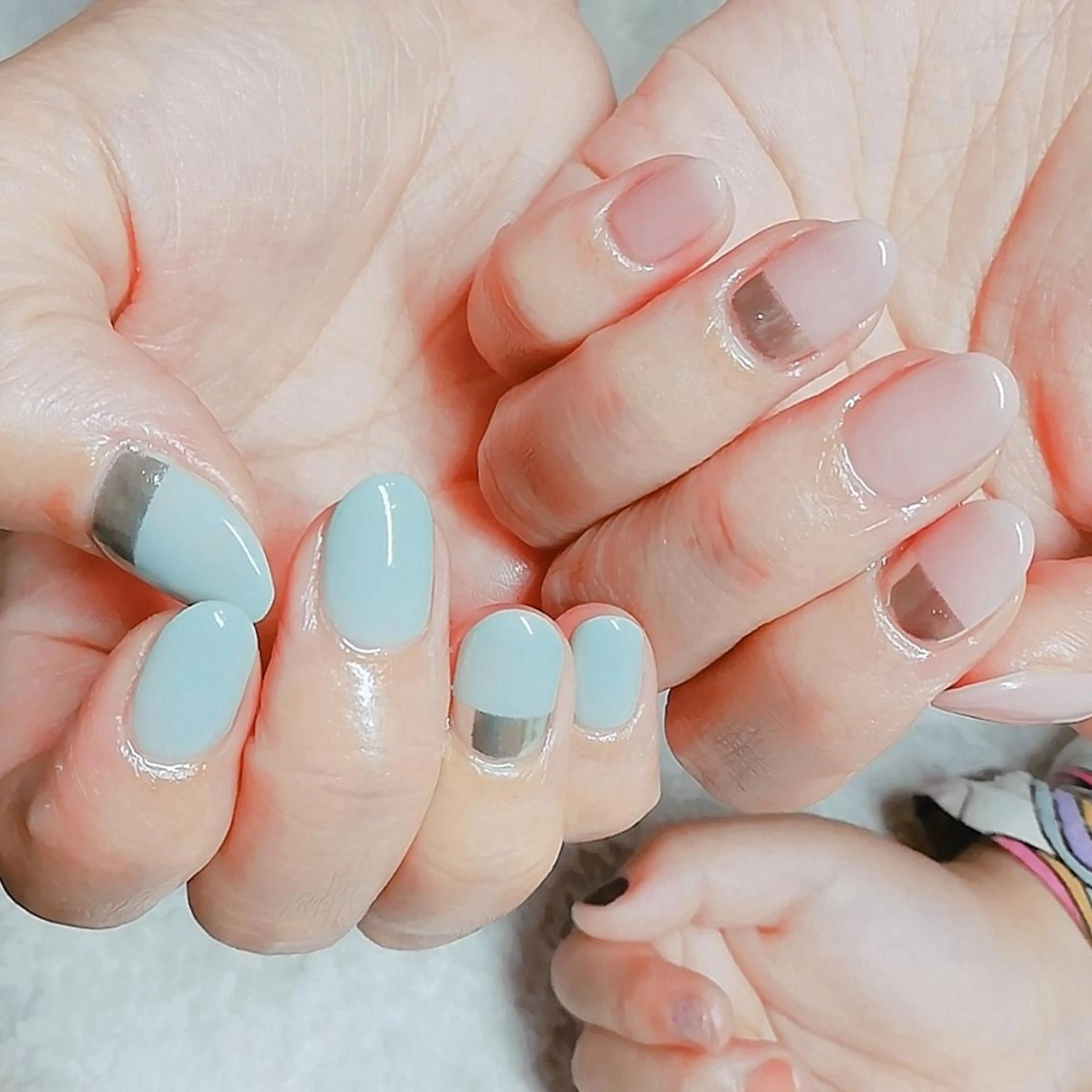 ネイル ミラーネイル ハンドネイル 柴崎 美幸のネイルデザイン