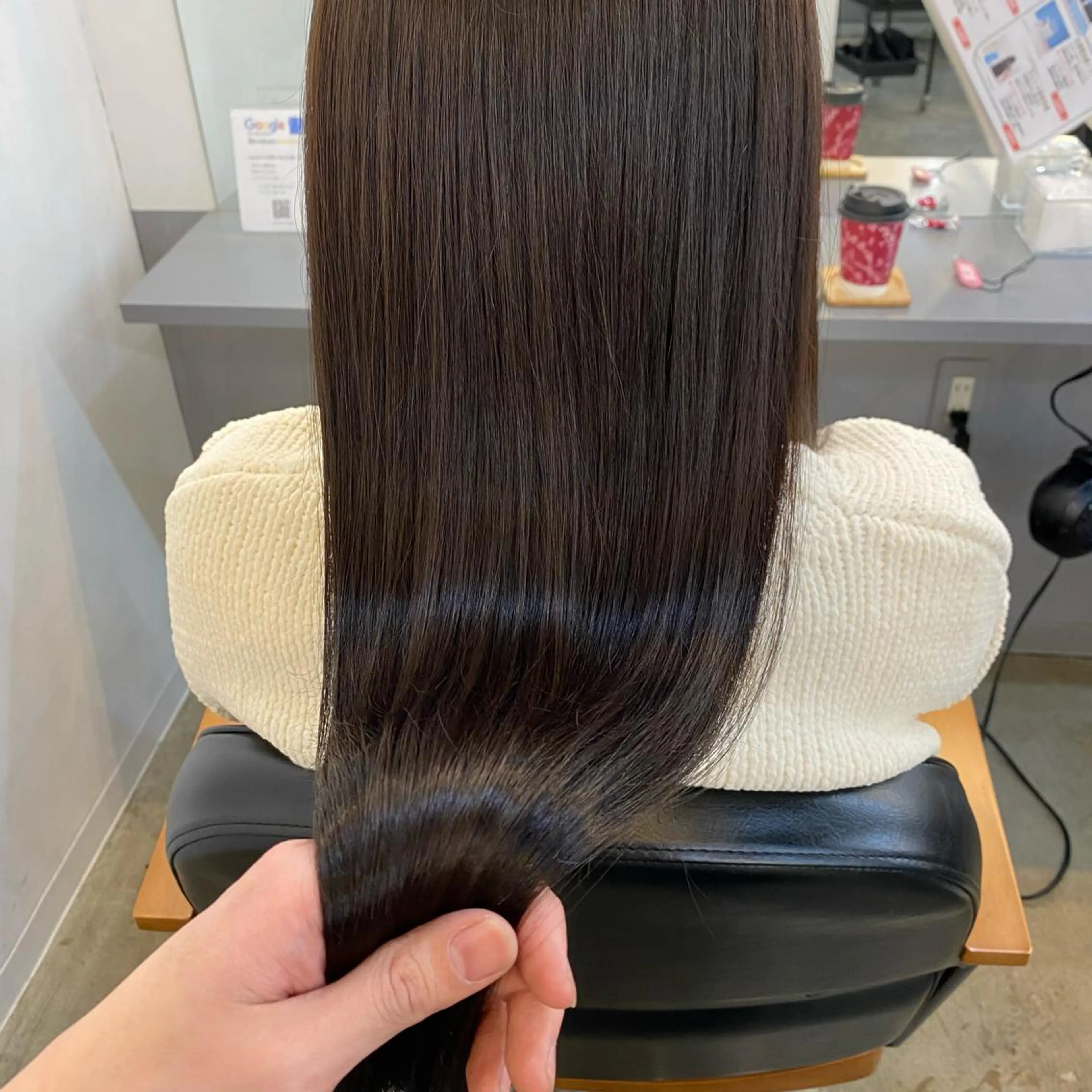 ロング カット ヘアカラー トリートメント ✂韓国レイヤー 🦋みやび🪽のヘアスタイル