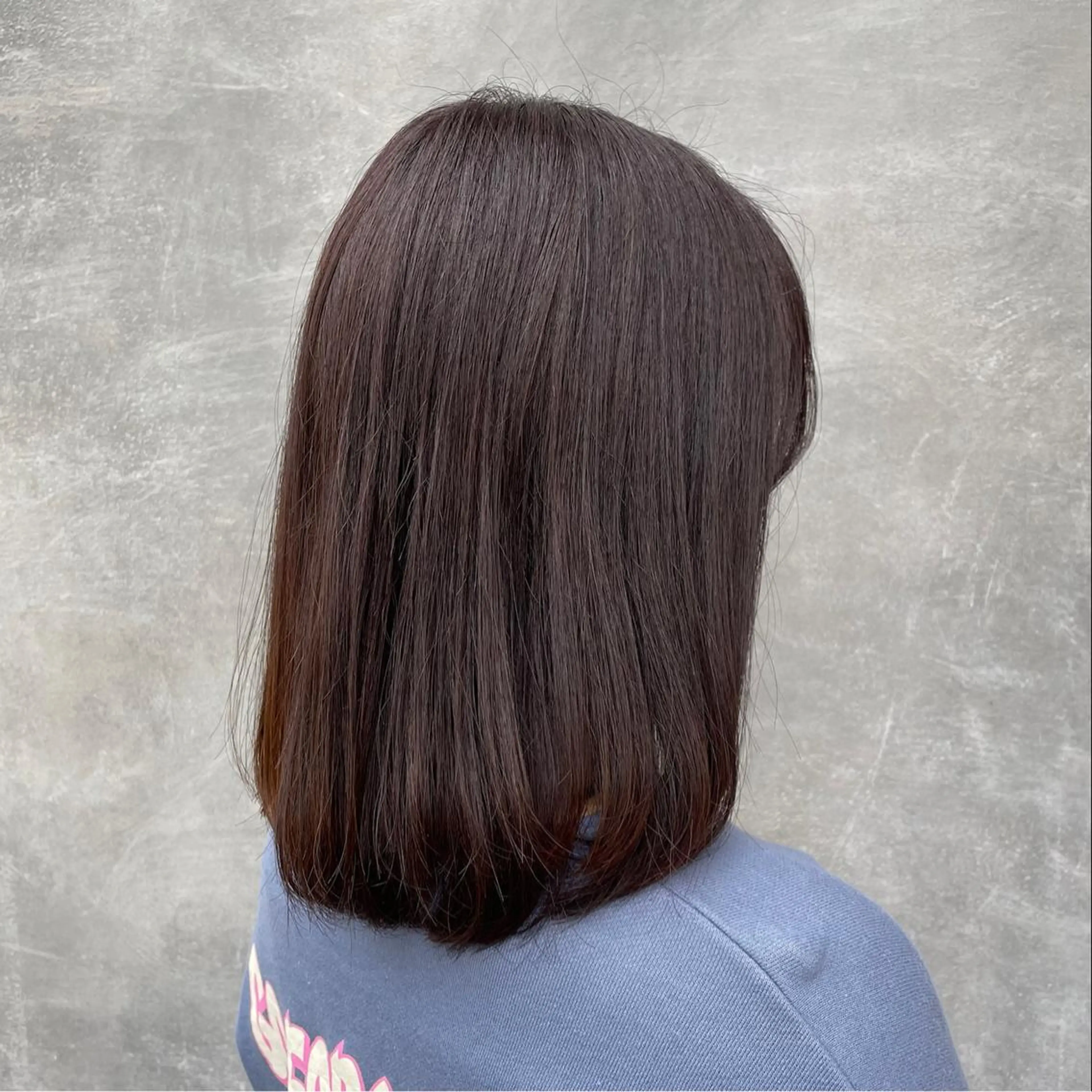 ミディアム カラー 青田 明日海のヘアスタイル