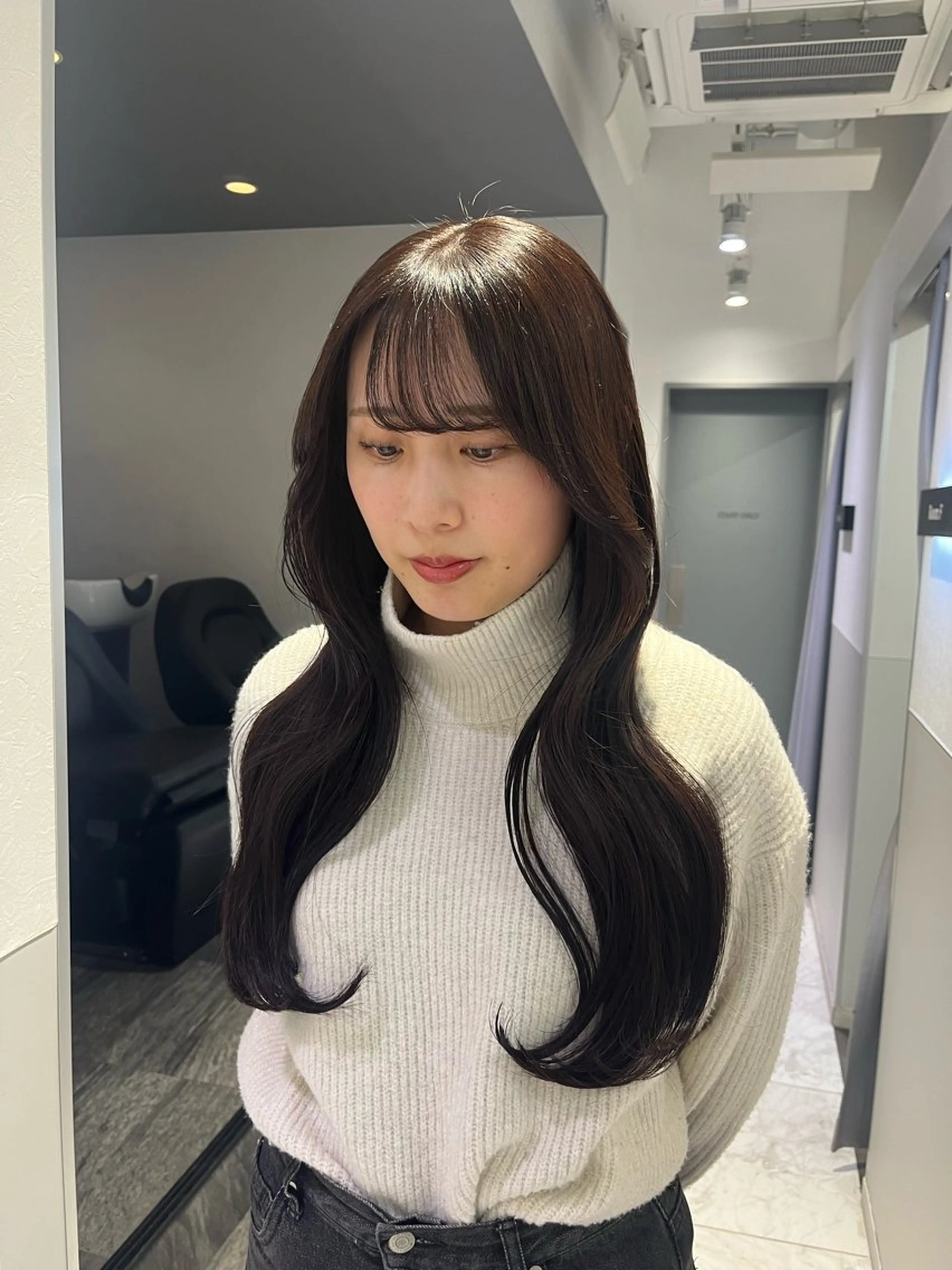 ロング カット ヘアカラー ayane 🩵のヘアスタイル