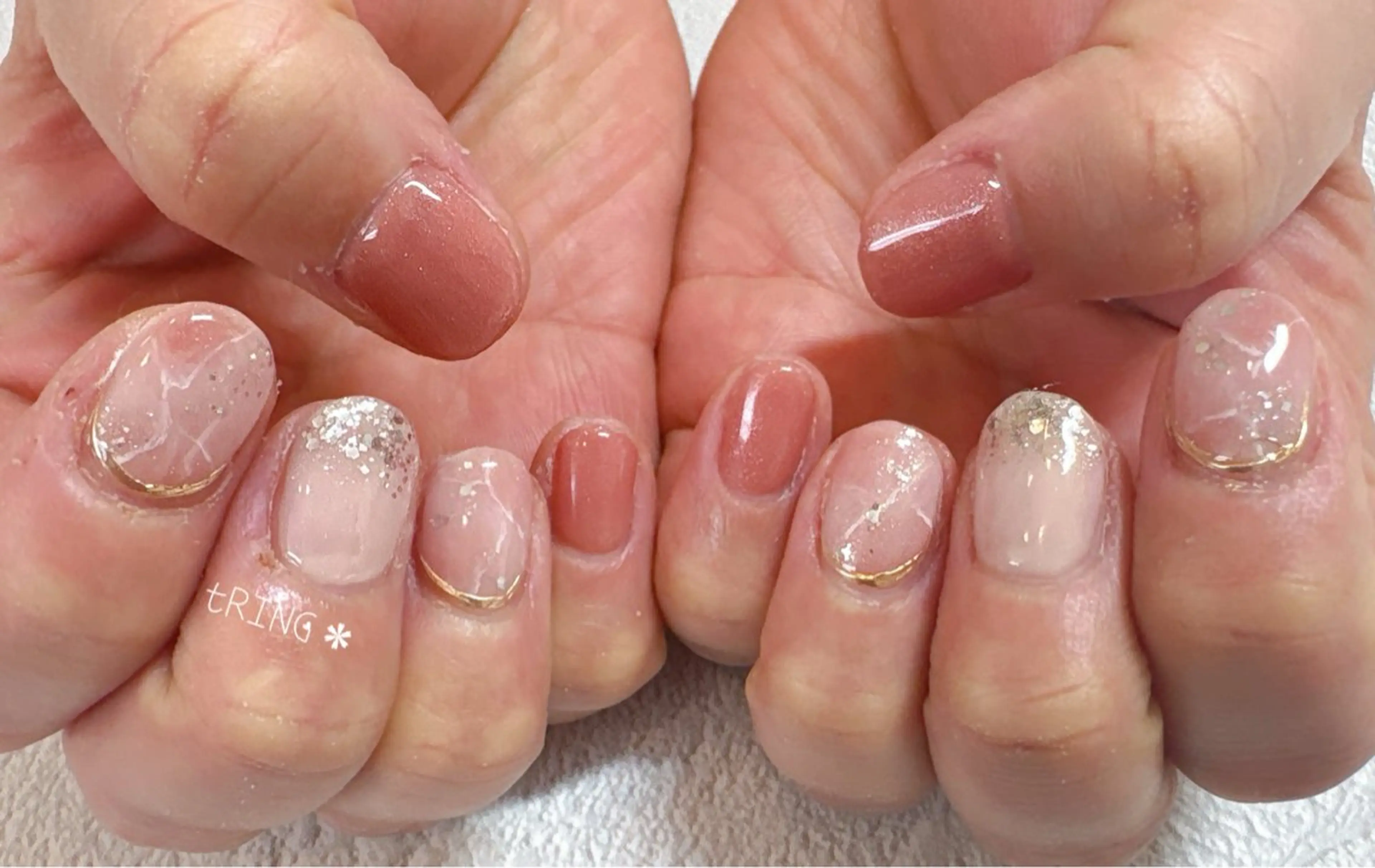 ネイル ハンドネイル tRING＊ しいの木台のネイルデザイン