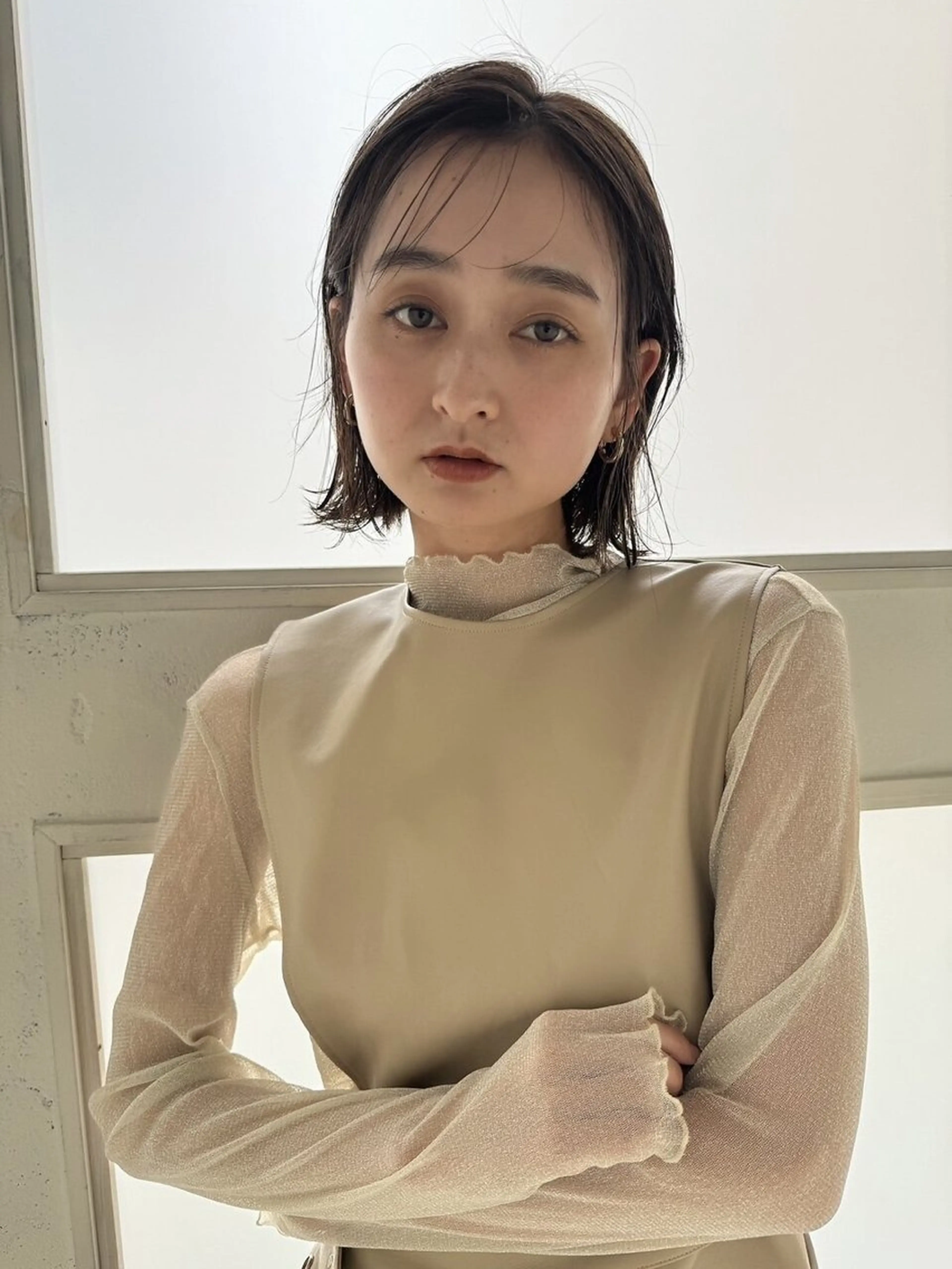 ミディアム 縮毛矯正 AVANCE.箕面店所属・AVANCE.Rin /箕面/髪質改善のヘアスタイル