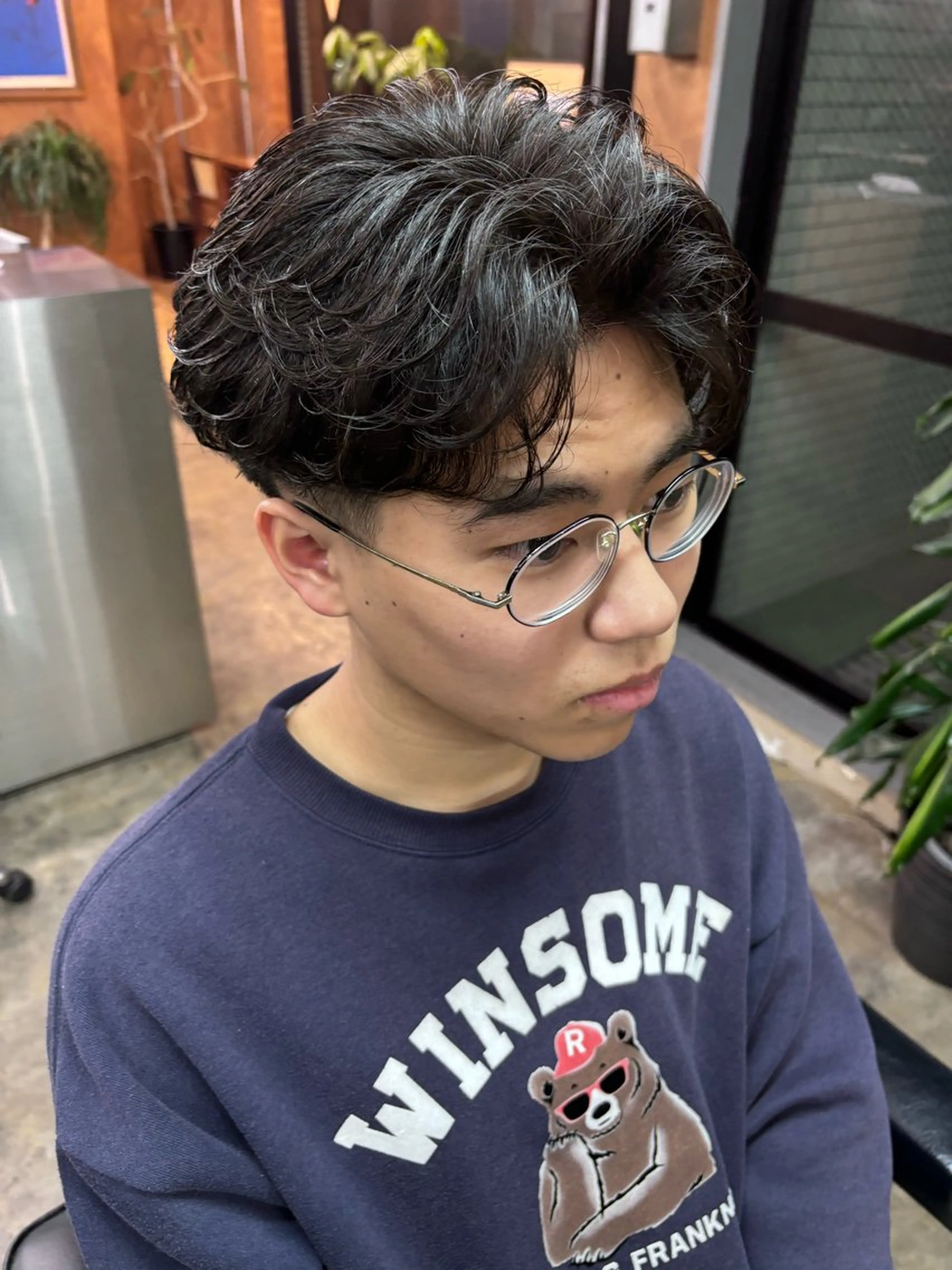 パーマ メンズ メンズパーマ 縮毛矯正 カット パーマ 土岐 仁/メンズ専門 パーマ特化美容師🌀のヘアスタイル