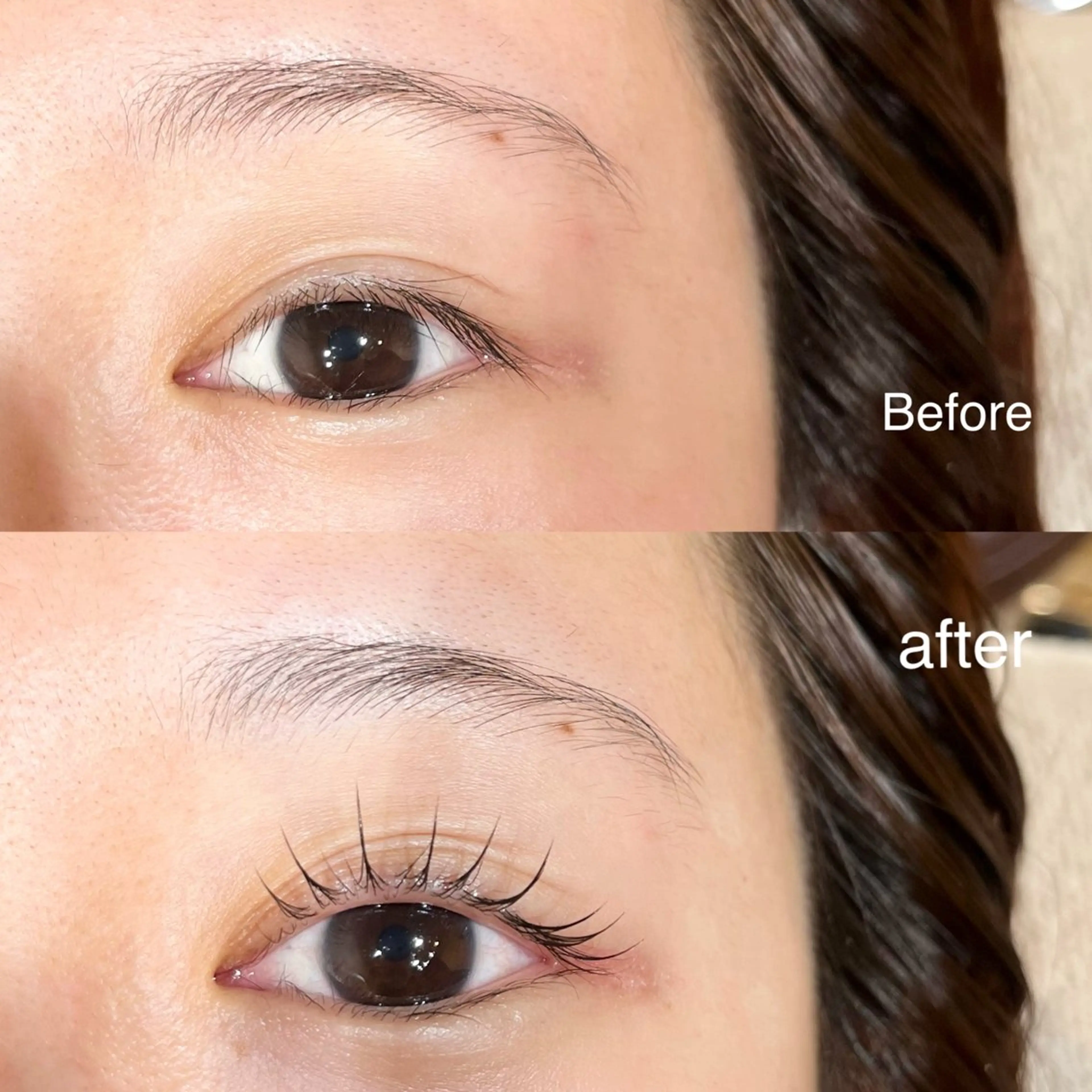 🫧パリジェンヌ(上のみ)アイパック付き🫧束感コーティング仕上げ✨デザインパーマに変更無料❕の写真