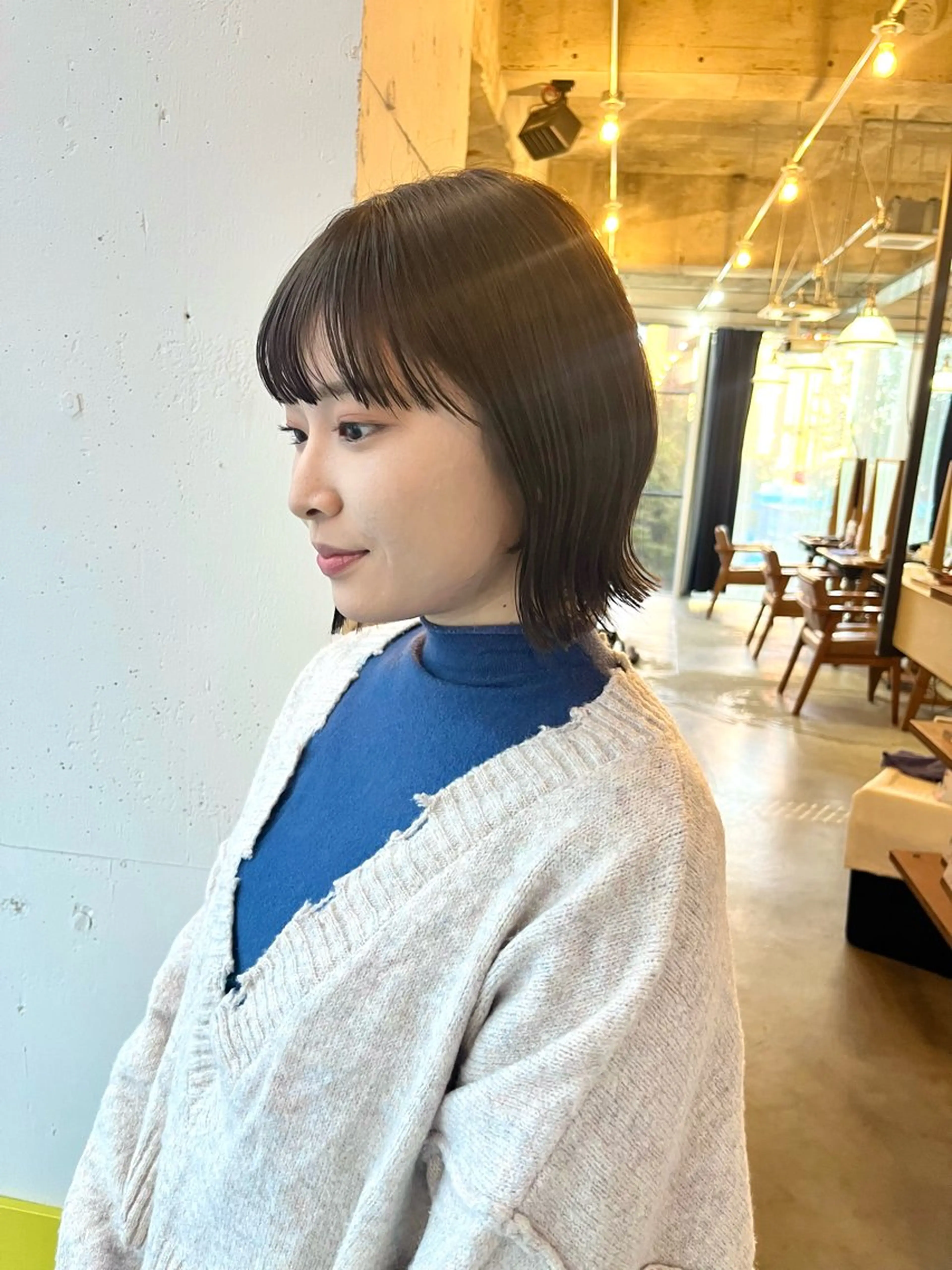 ミディアム ヘアカラー トリートメント 堀出 芽衣/垢抜け/美髪のヘアスタイル